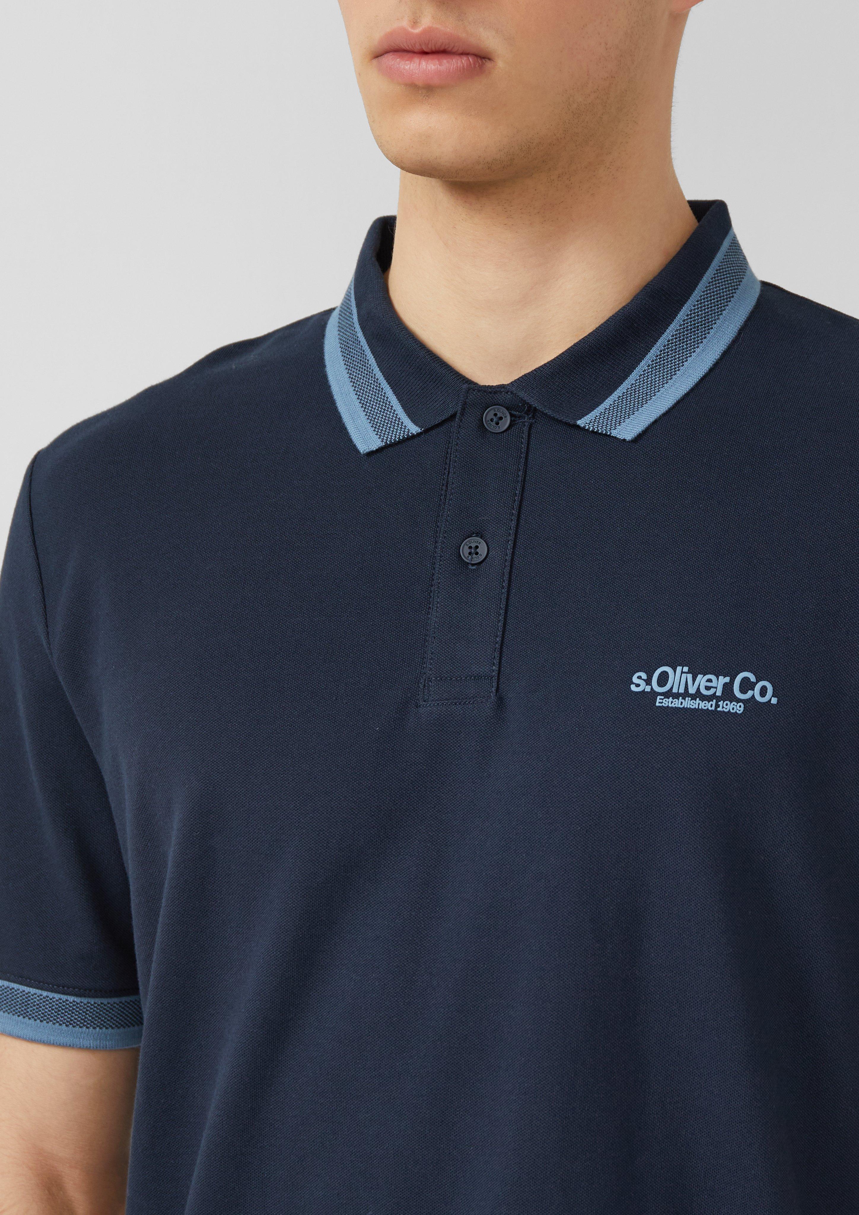 Thumbnail - Poloshirt aus Piqué mit Kontrast-Details