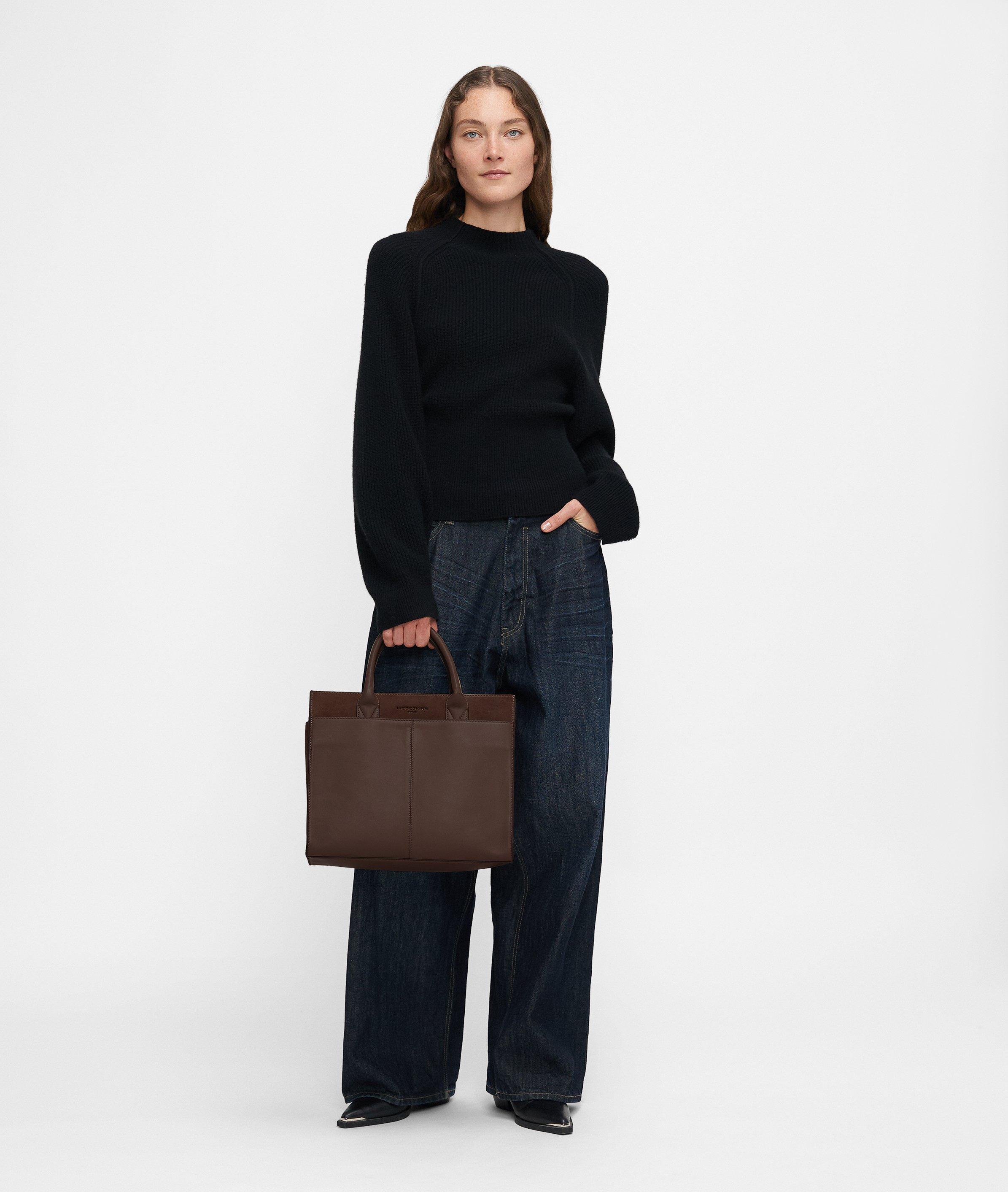 Blake Satchel L in braun & schwarz