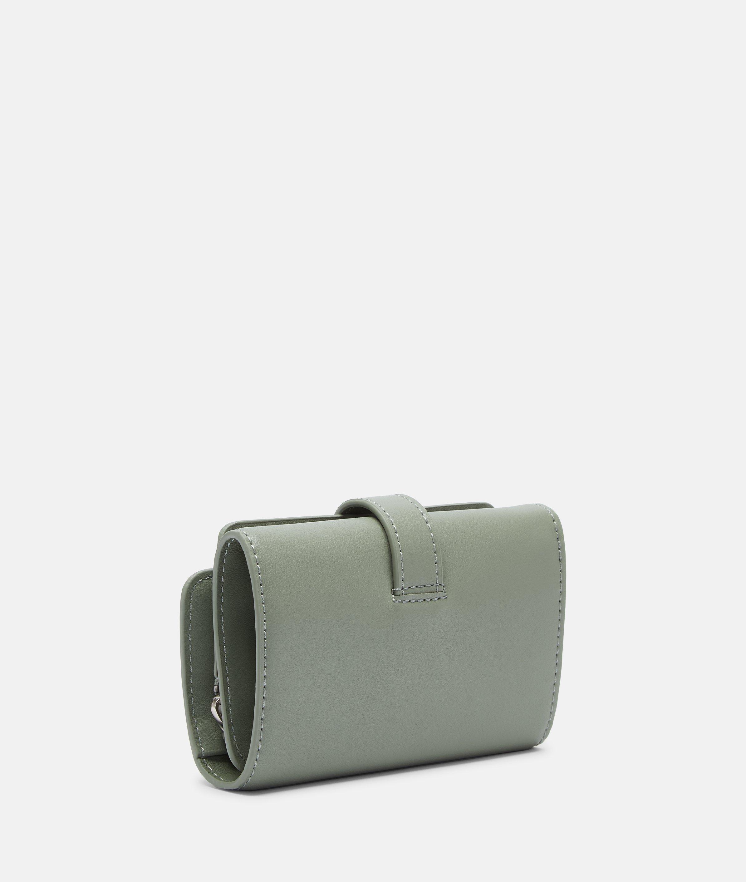 Portemonnee in olijfgroen & zwart