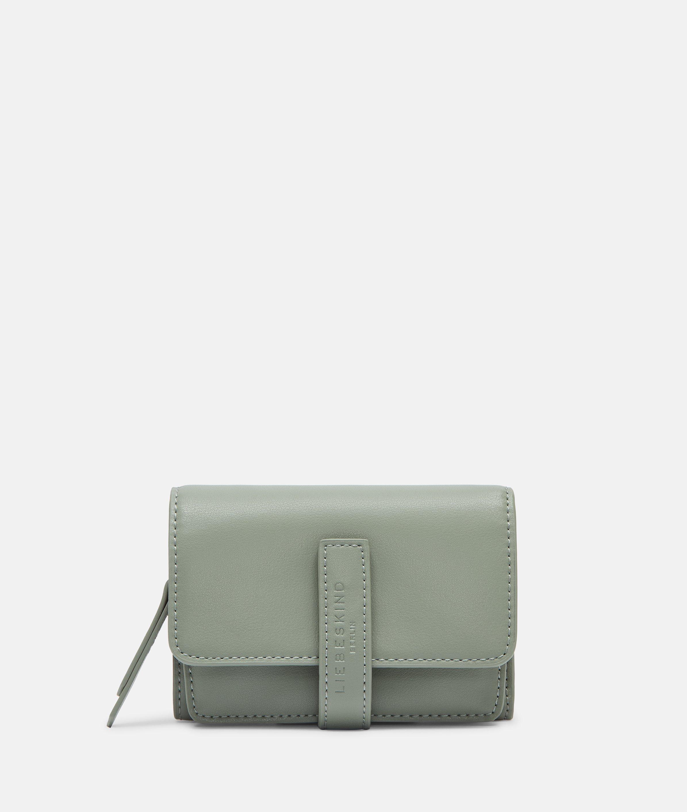 Portemonnee in olijfgroen & zwart