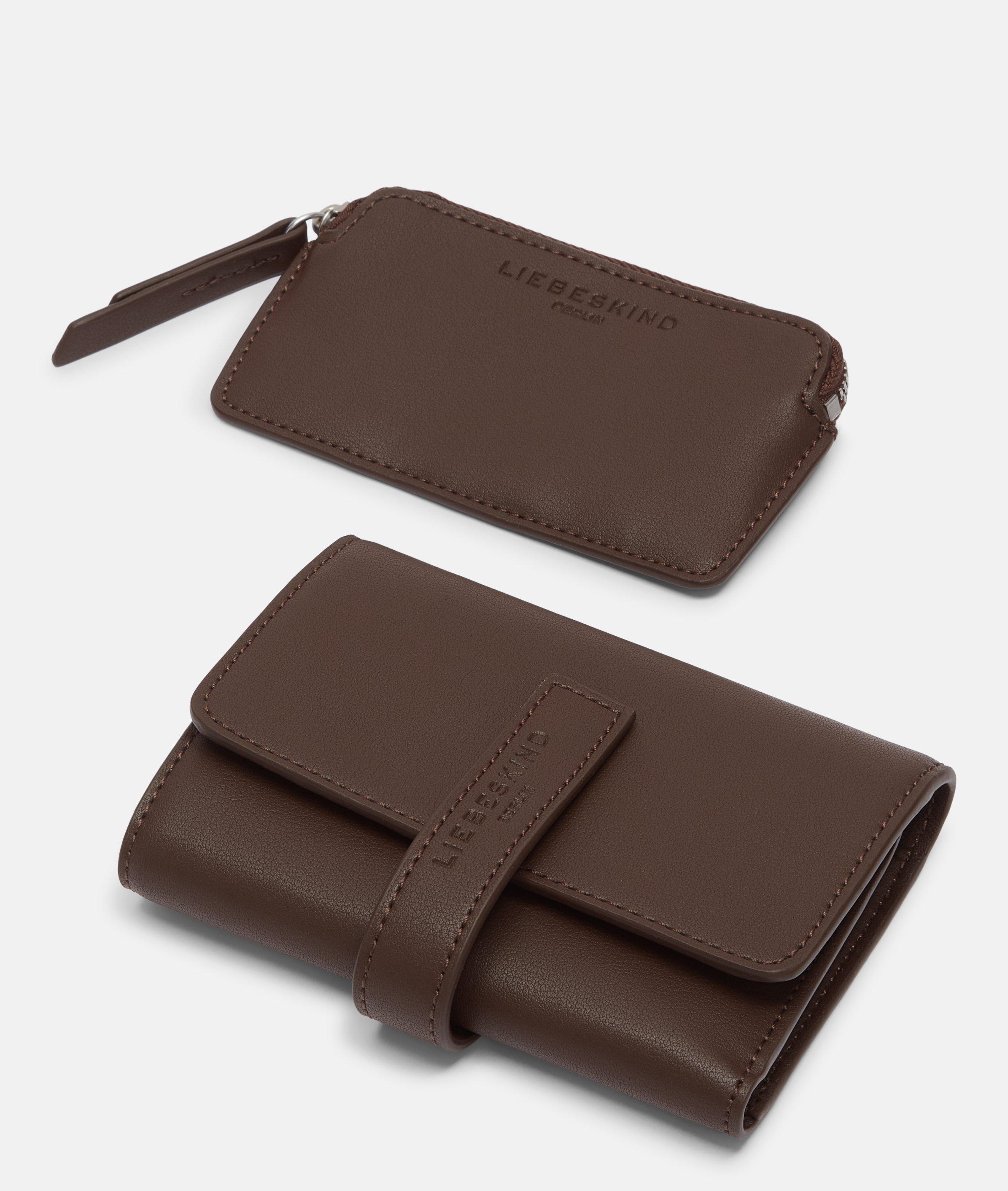 Portemonnee in bruin & zwart