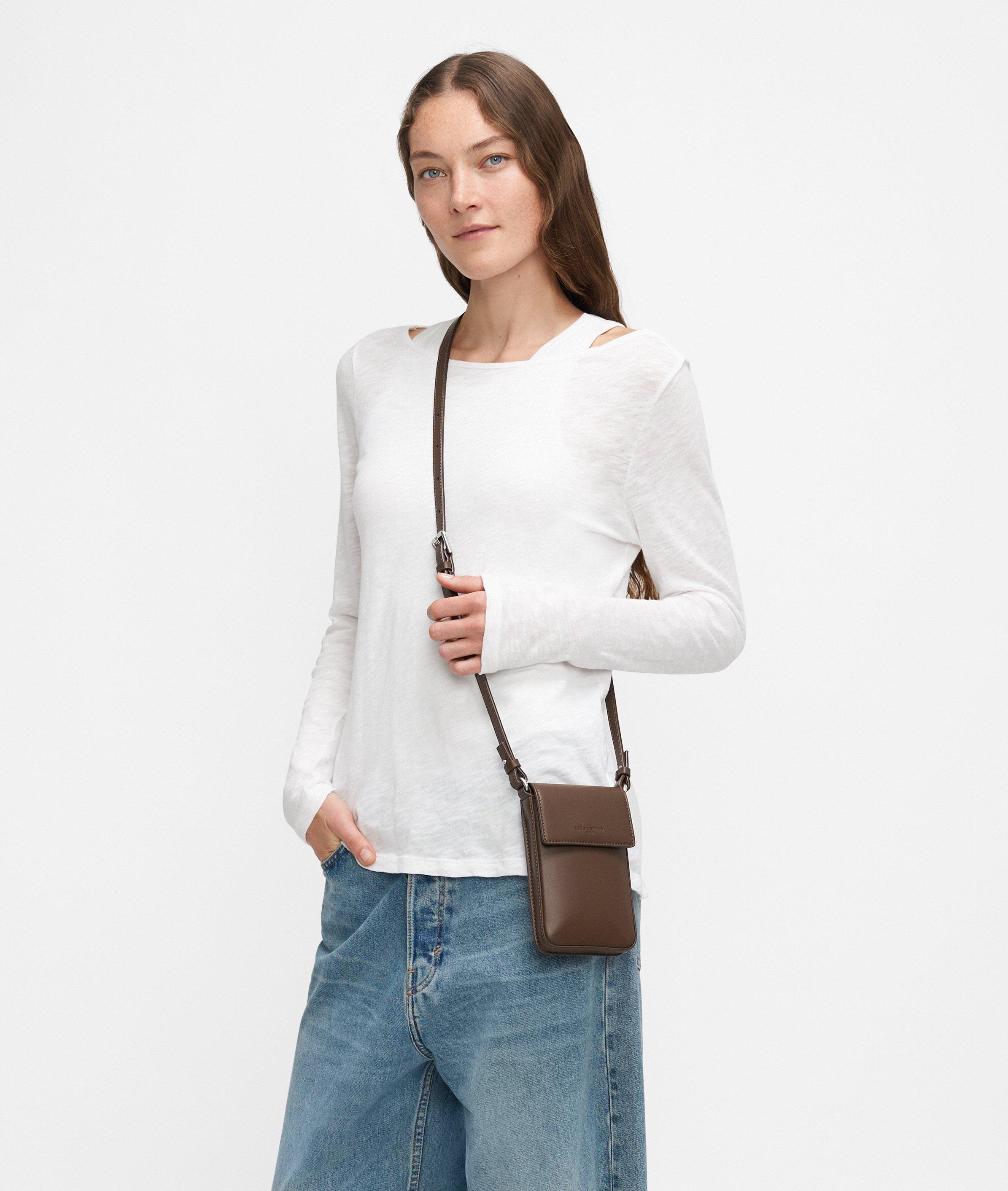 Penelope Mobile Pouch in braun, braun, olive & grün