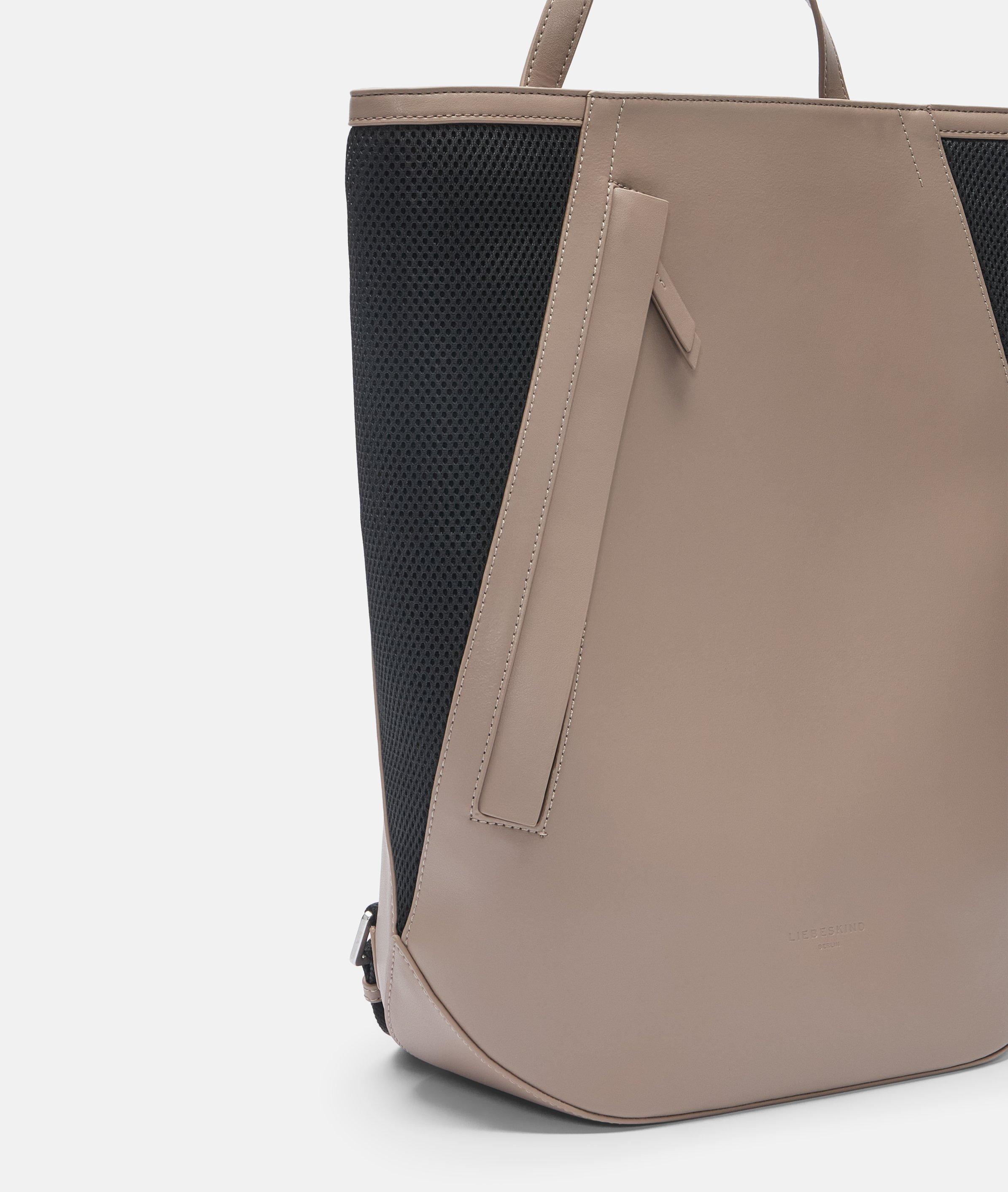 Ovale rugzak L in bruin, zwart & bruin