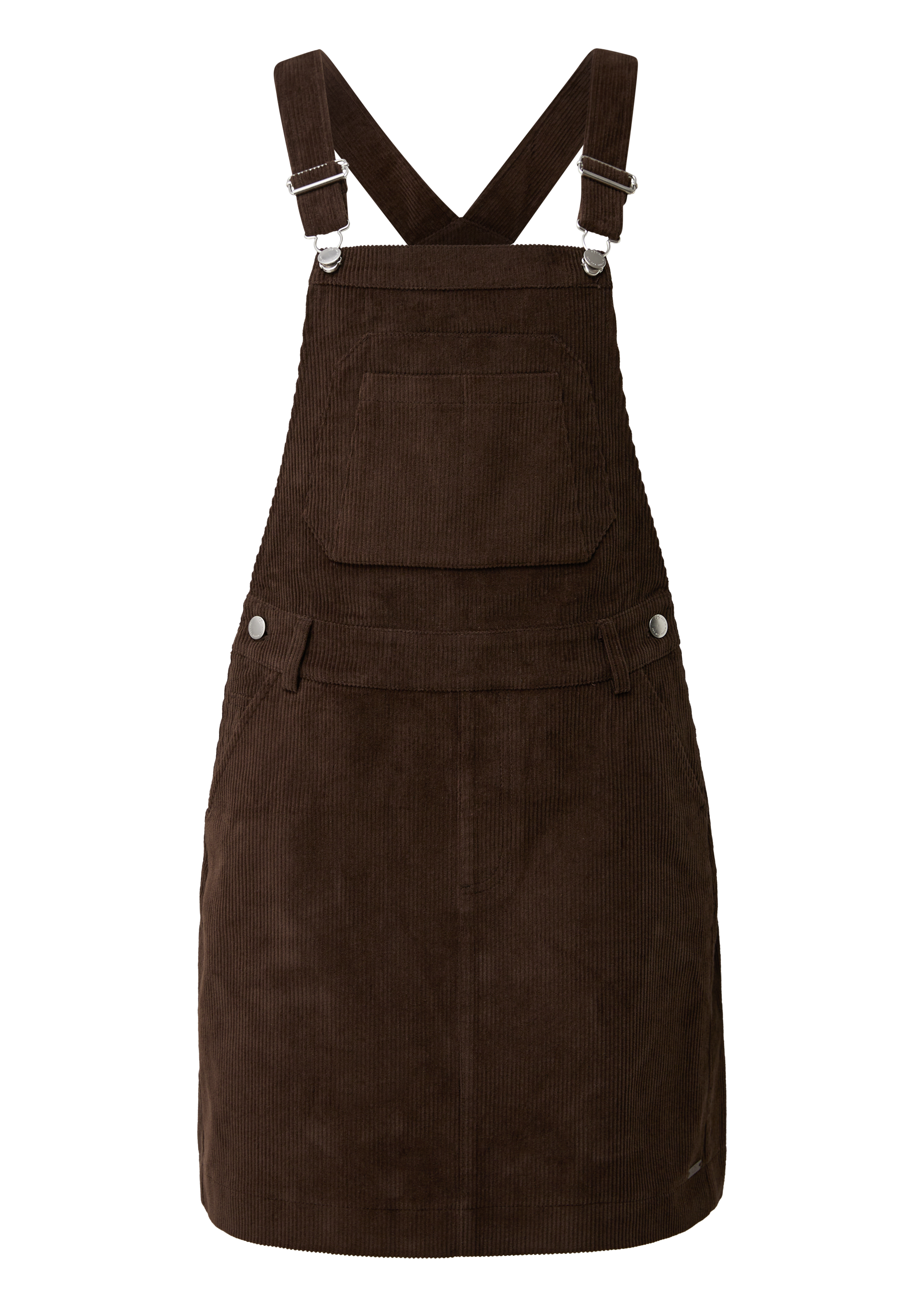 QS Mini-Latzkleid aus Cord 2172479.8947.36