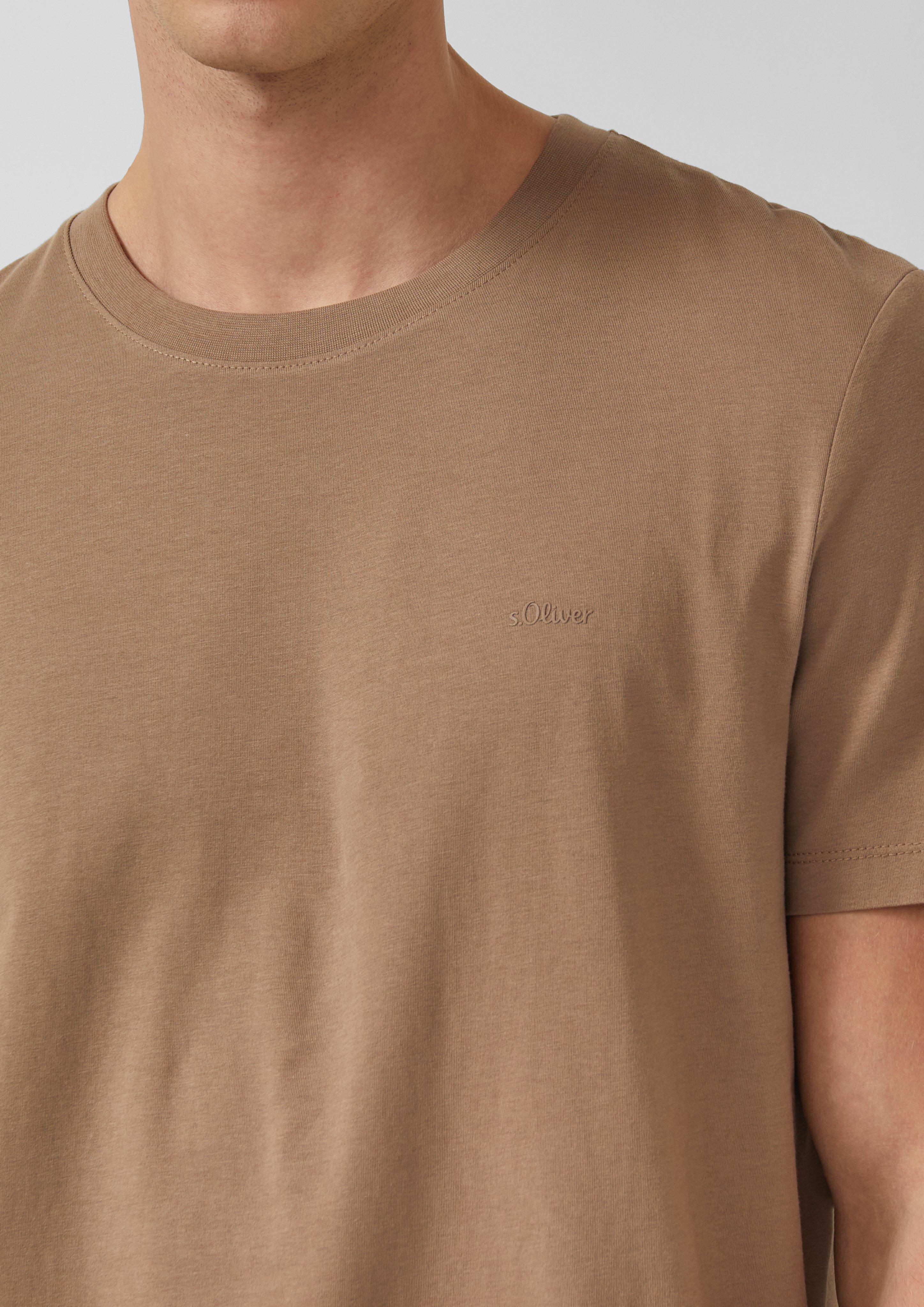 Baumwoll-T-Shirt mit Logo-Print