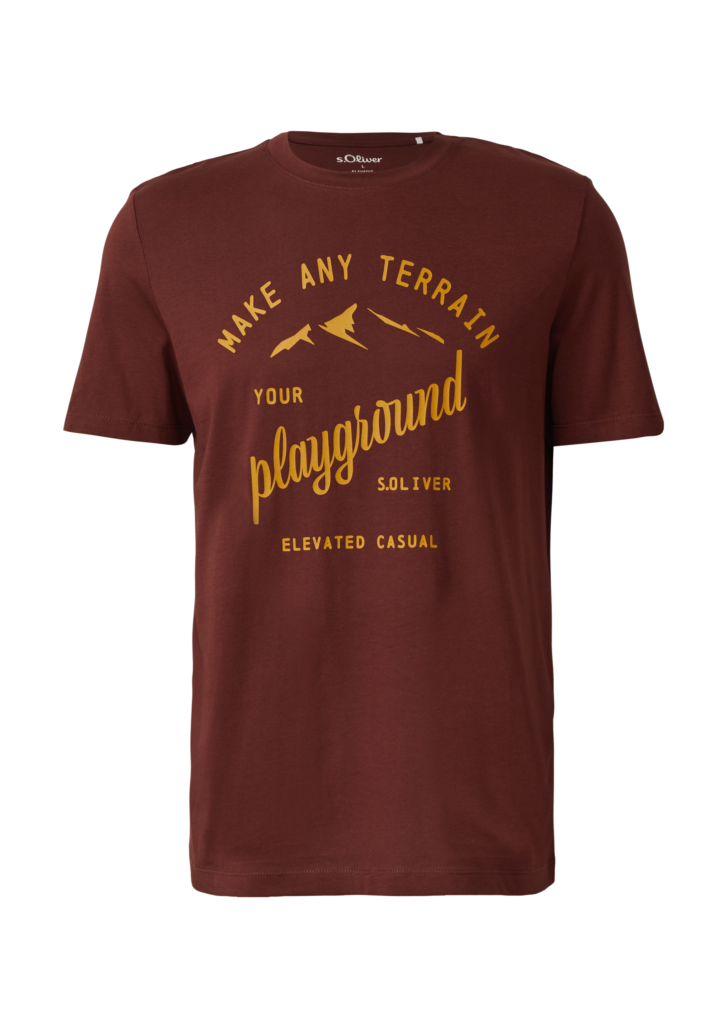 s.Oliver T-Shirt Mit Frontprint Aus Baumwolle