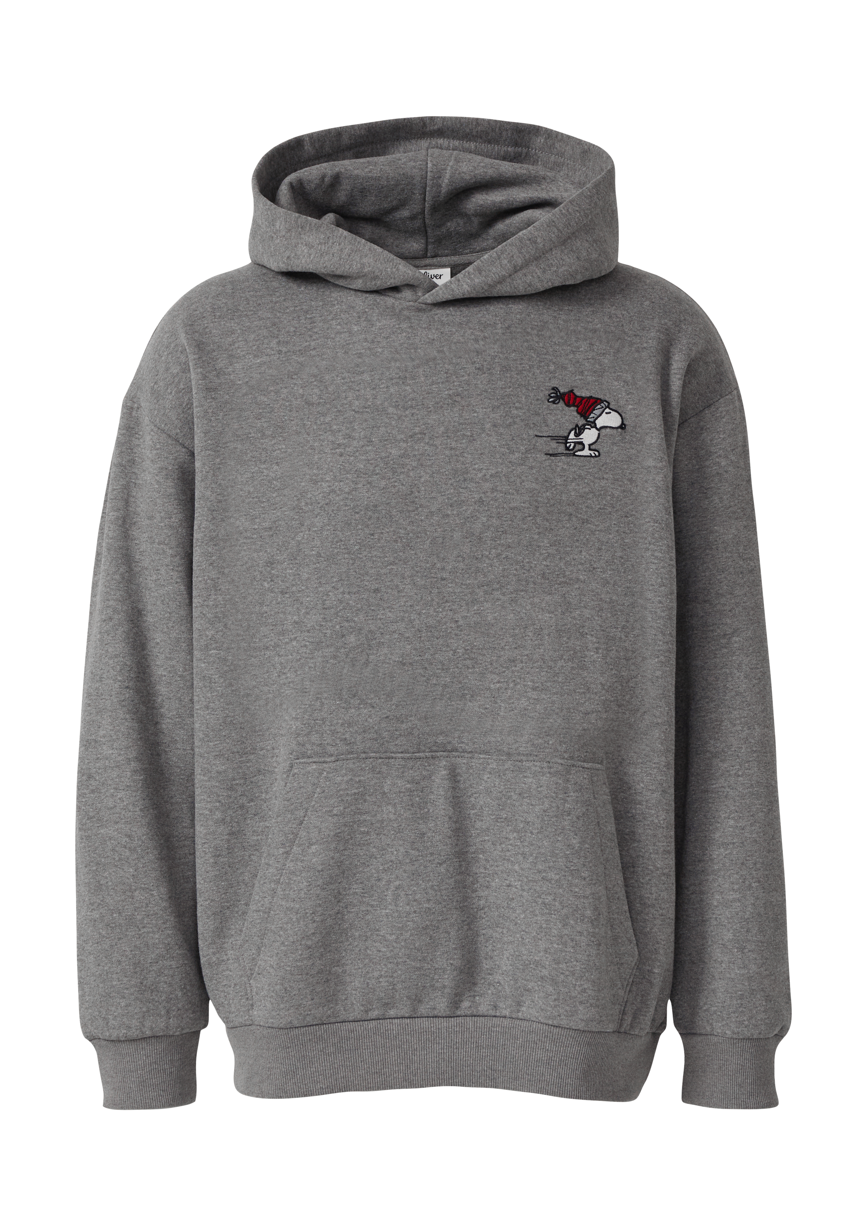 Relaxed sweatshirt met capuchon en Peanuts®-illustraties