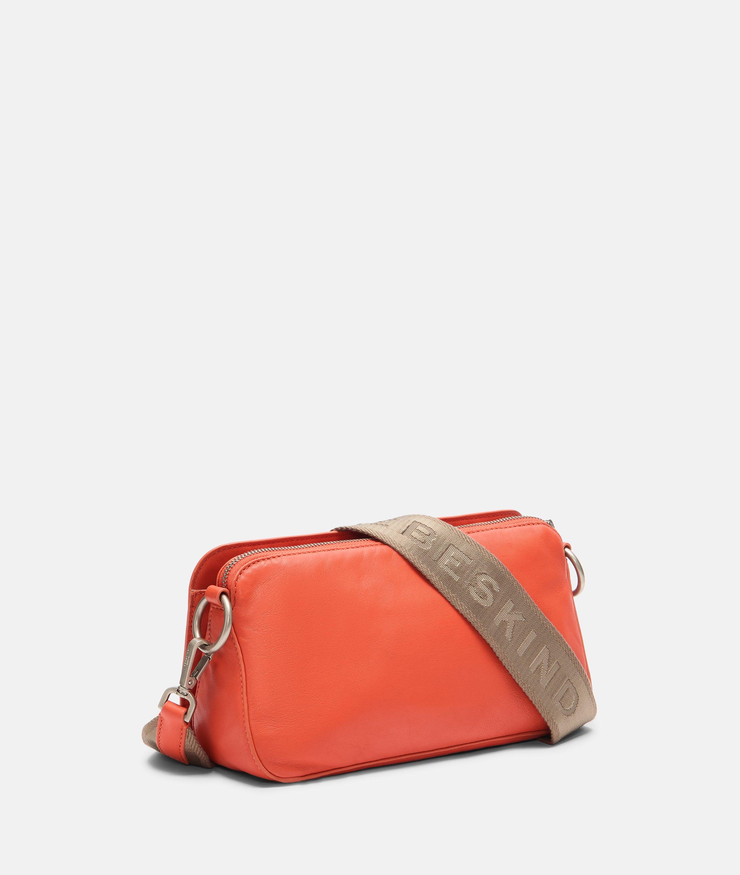 Clarice Crossbody M in oranje, rood & bruin