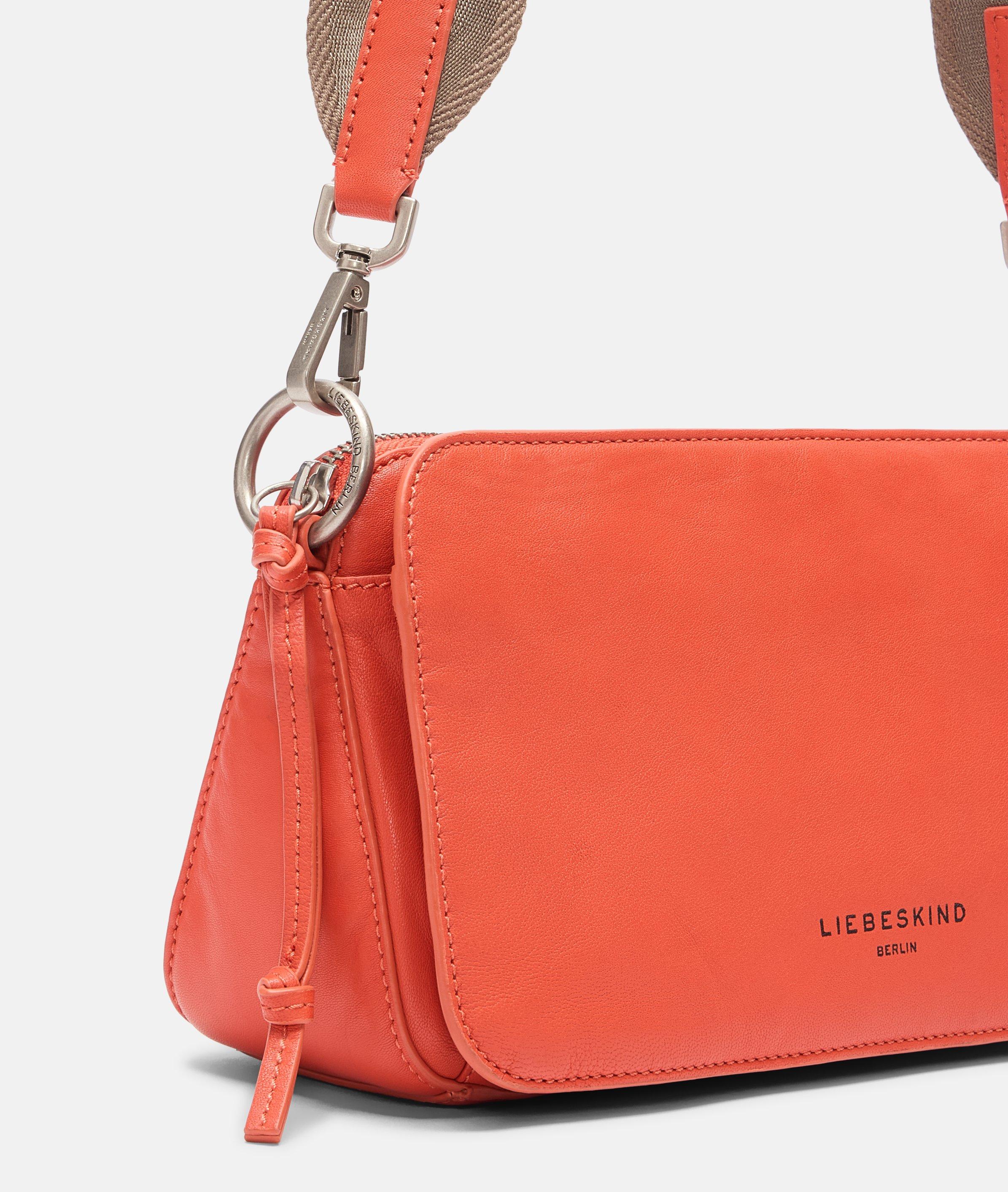 Clarice Crossbody M in oranje, rood & bruin