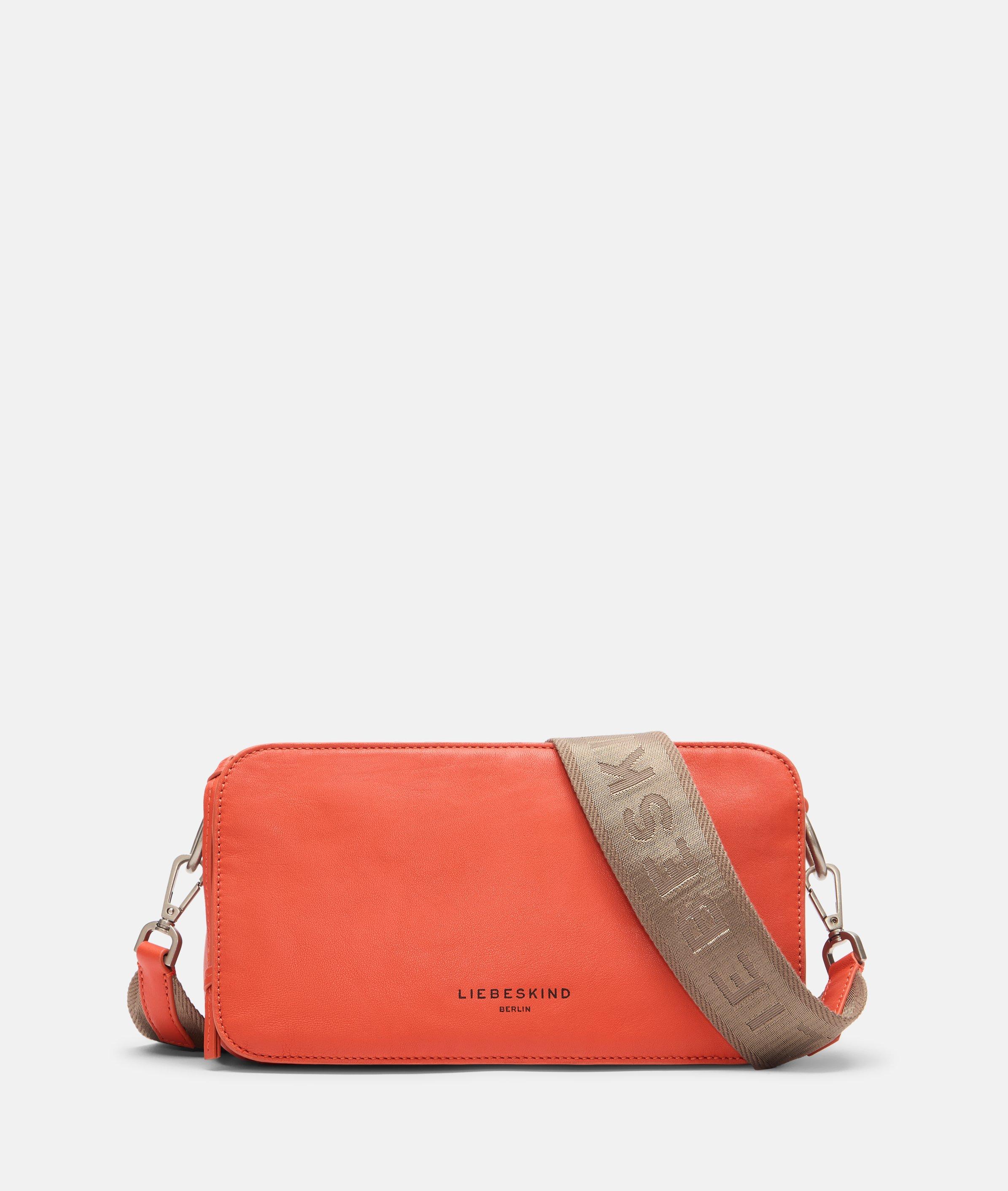 Clarice Crossbody M in oranje, rood & bruin