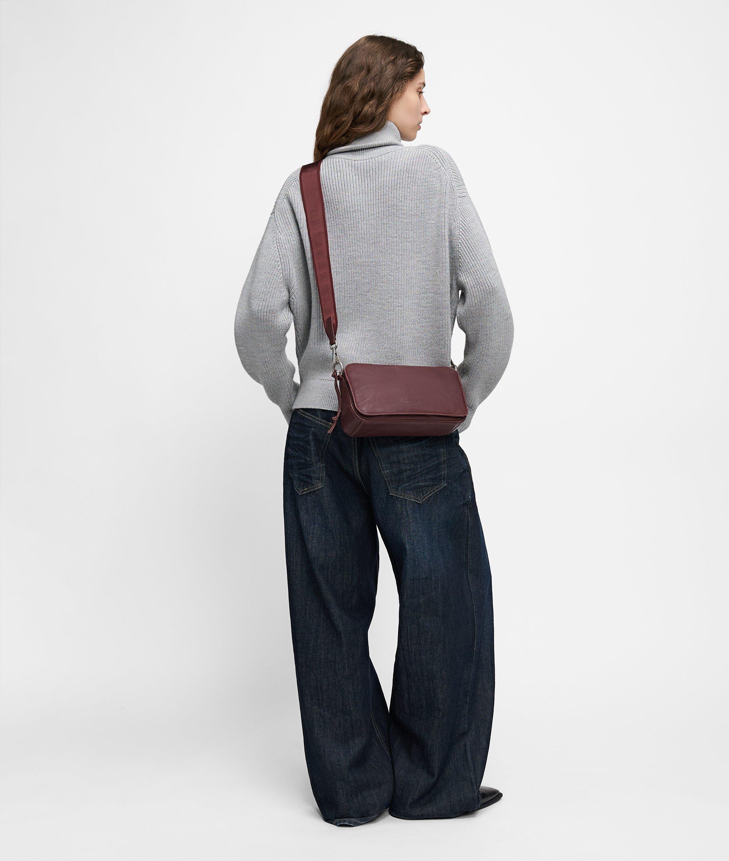 Clarice Crossbody M in rood, oranje & bruin