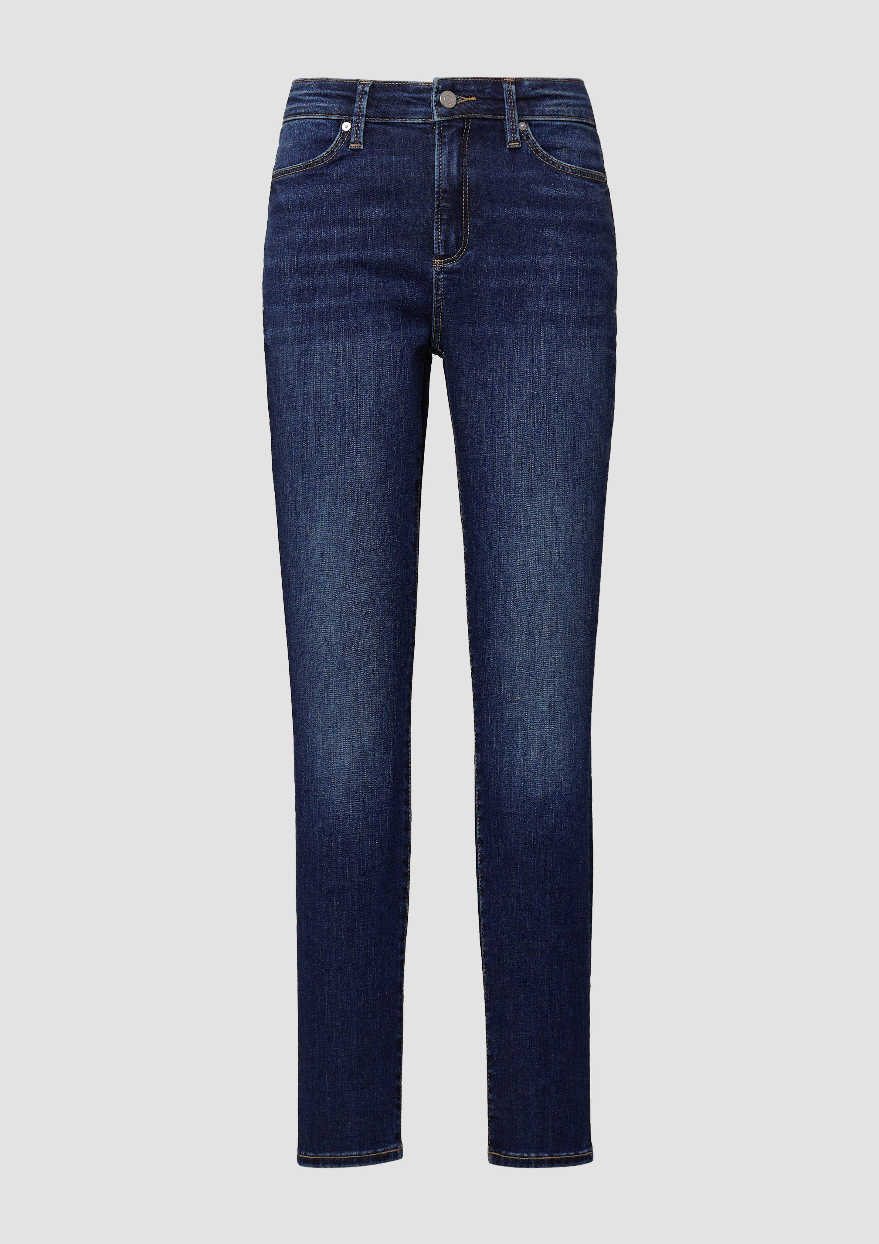 s.Oliver - Jeans Izabell / Skinny Fit / Mid Rise / Skinny Leg, Damen, blau