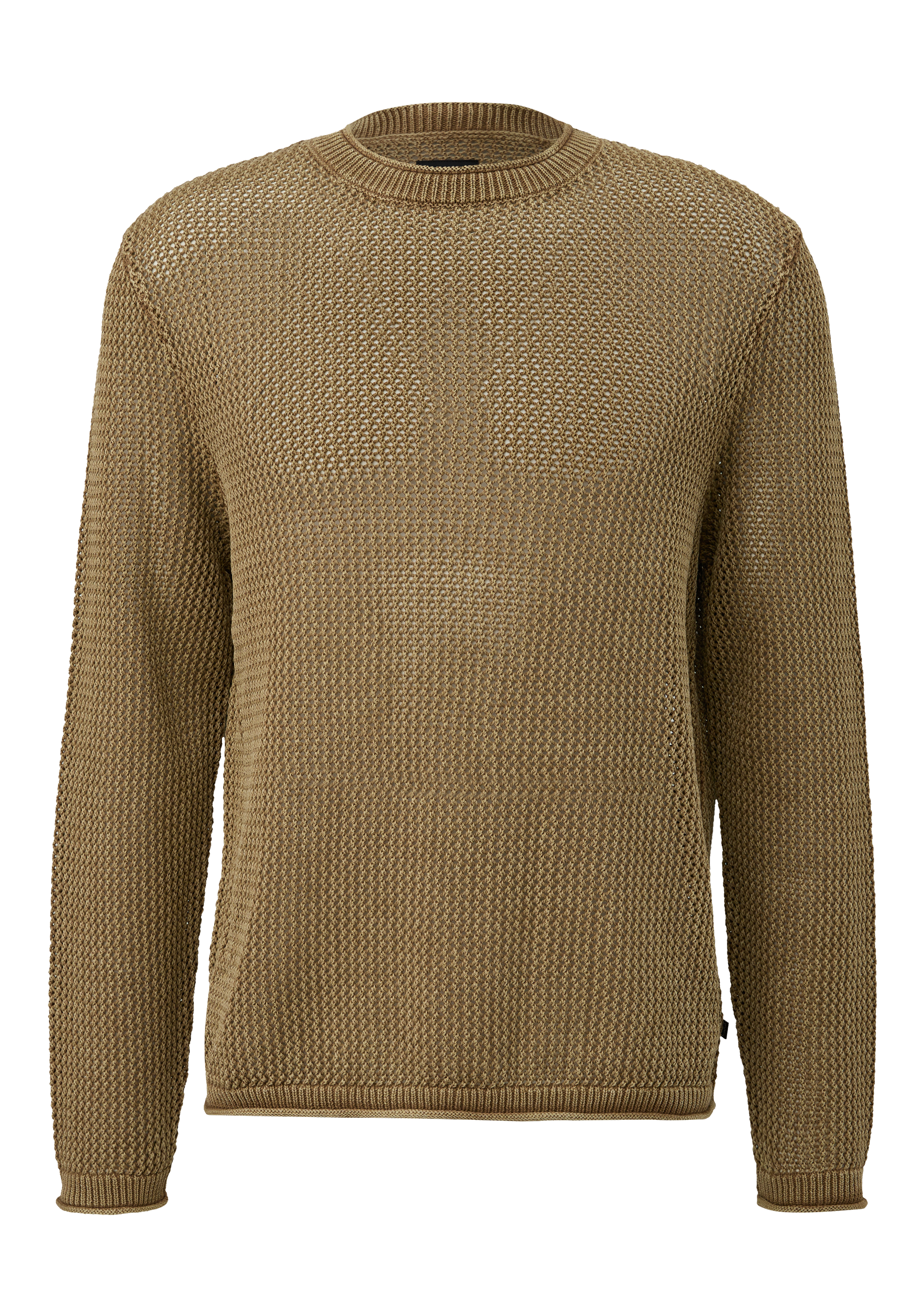 Gewaschener Strickpullover mit Strukturmuster