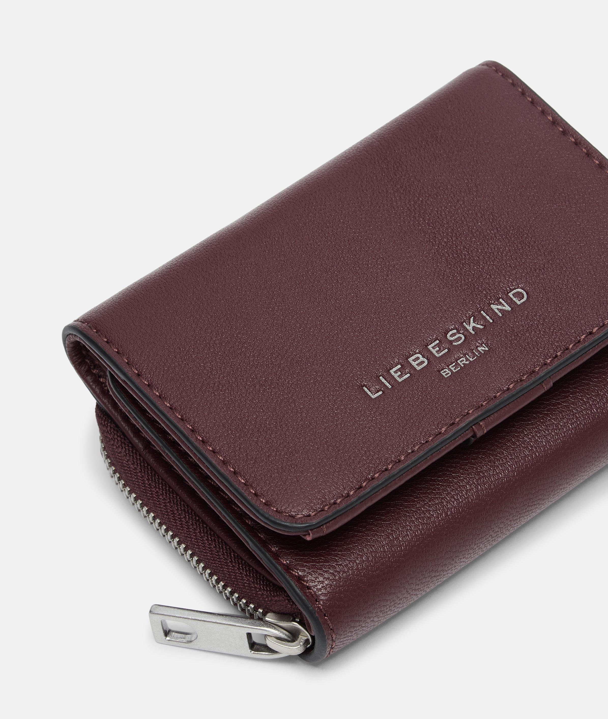 Pablita Geldbörse M in rot, schwarz, braun & blau