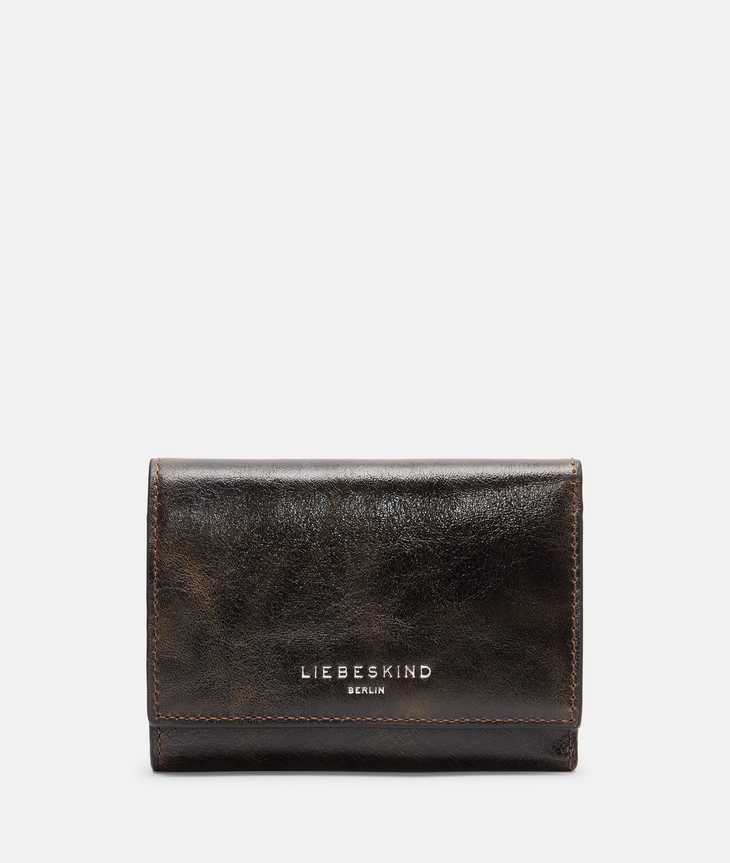 Portemonnee in bruin & beige