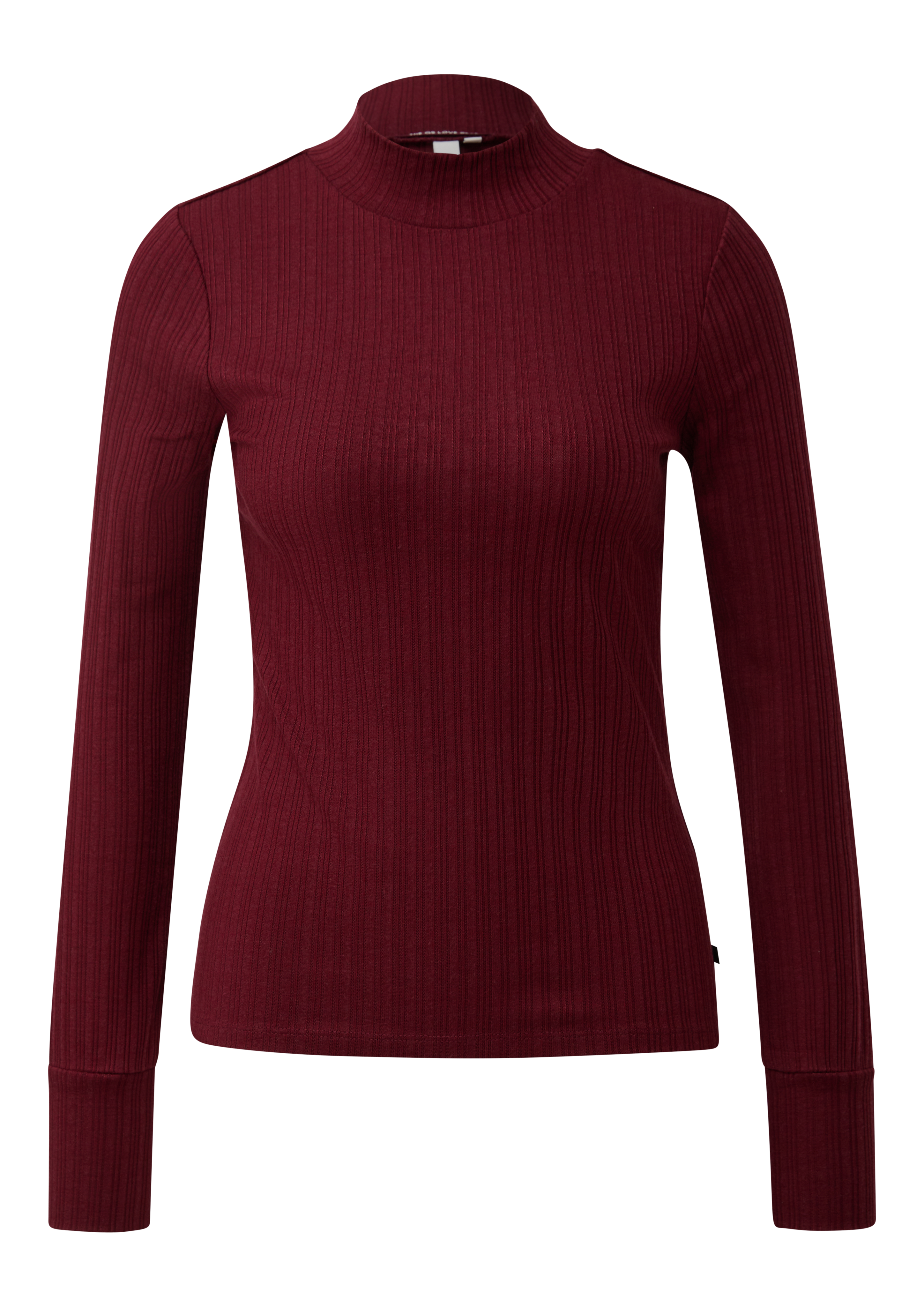 Geribd shirt met lange mouwen
