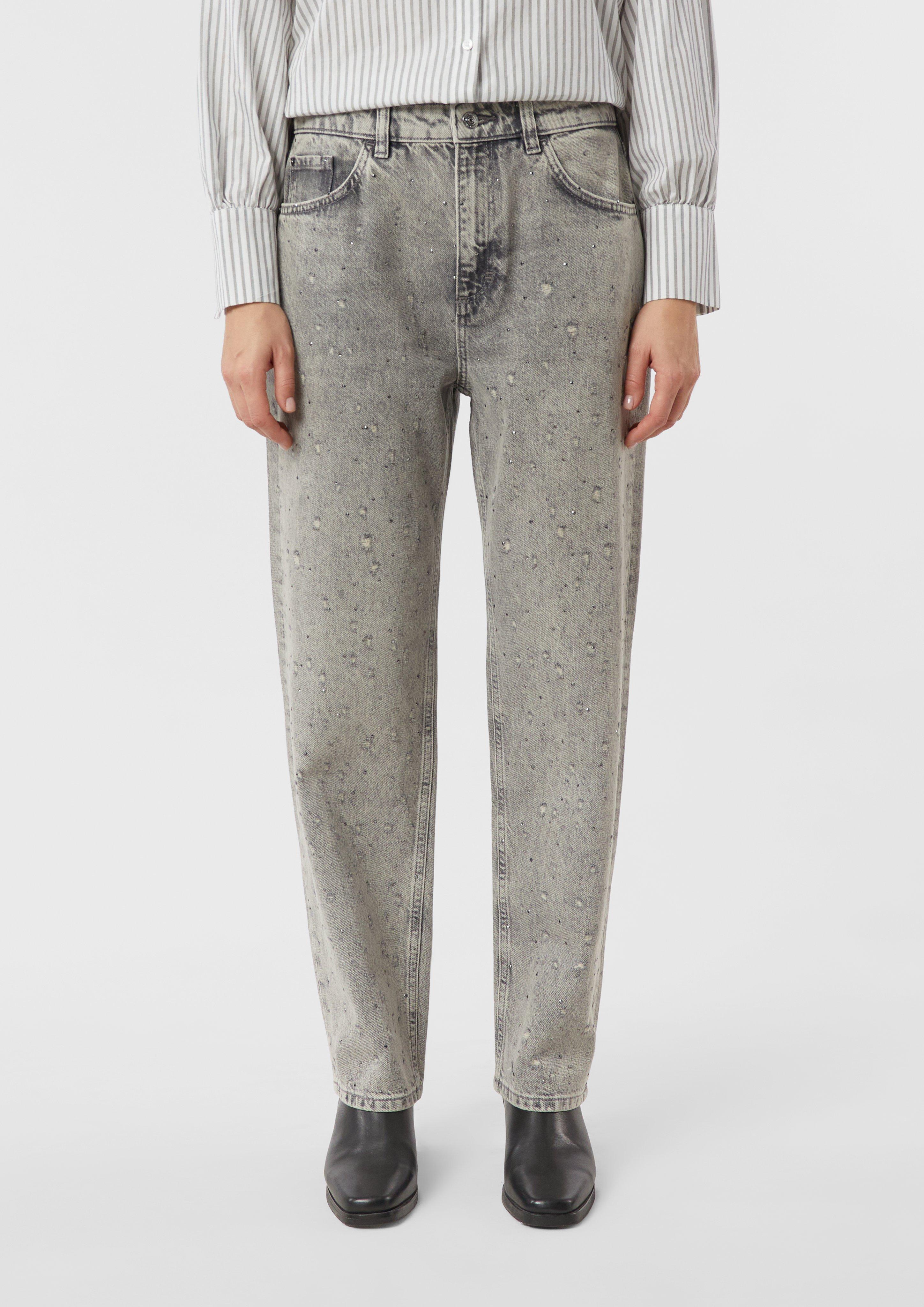 Thumbnail - Jeans im Destroyed-Look mit Schmucksteinen