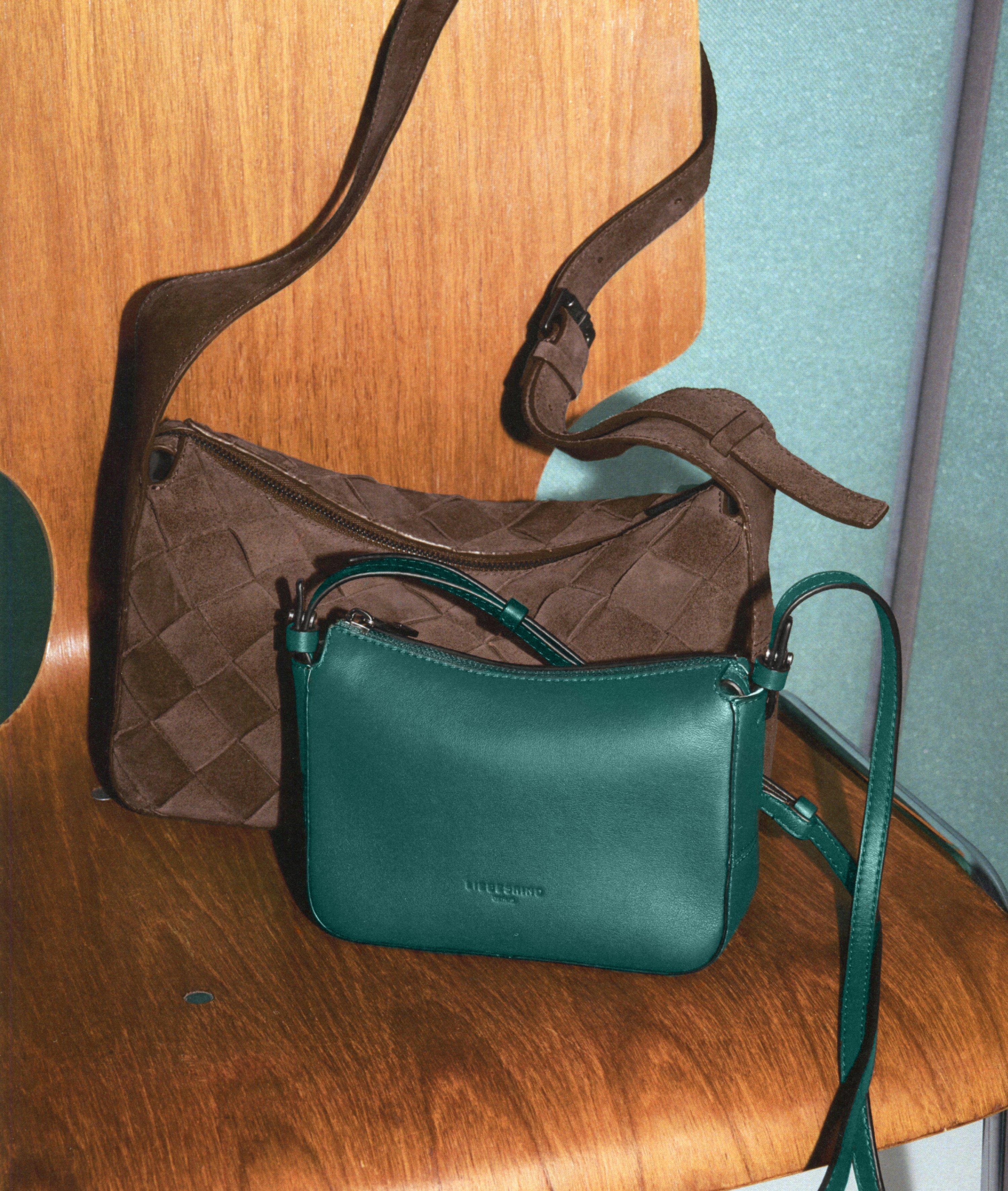 Sky II Kruisbody XS in petrol, rood, zwart & beige