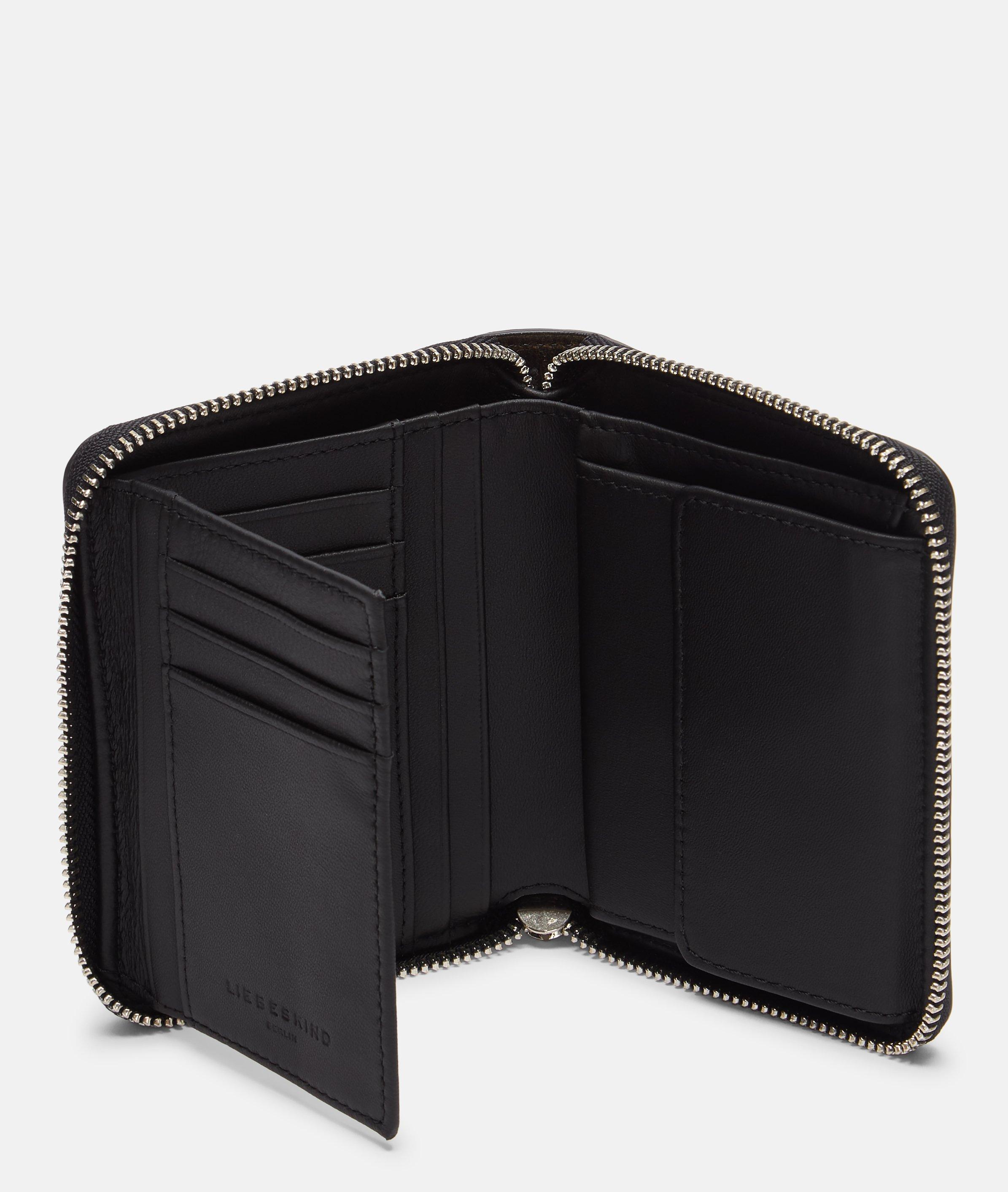 Conny portemonnee M in bruin & beige