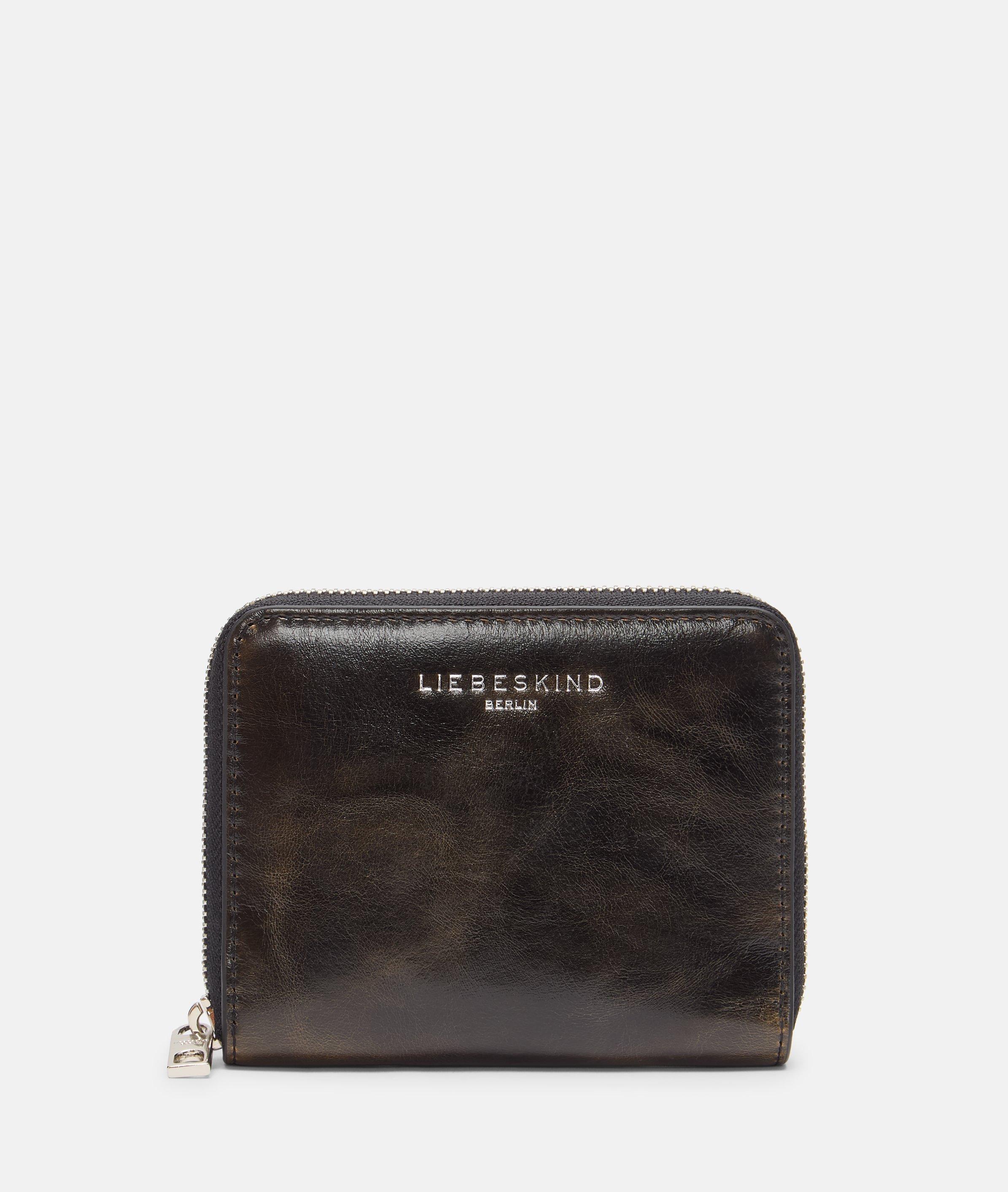 Conny portemonnee M in bruin & beige