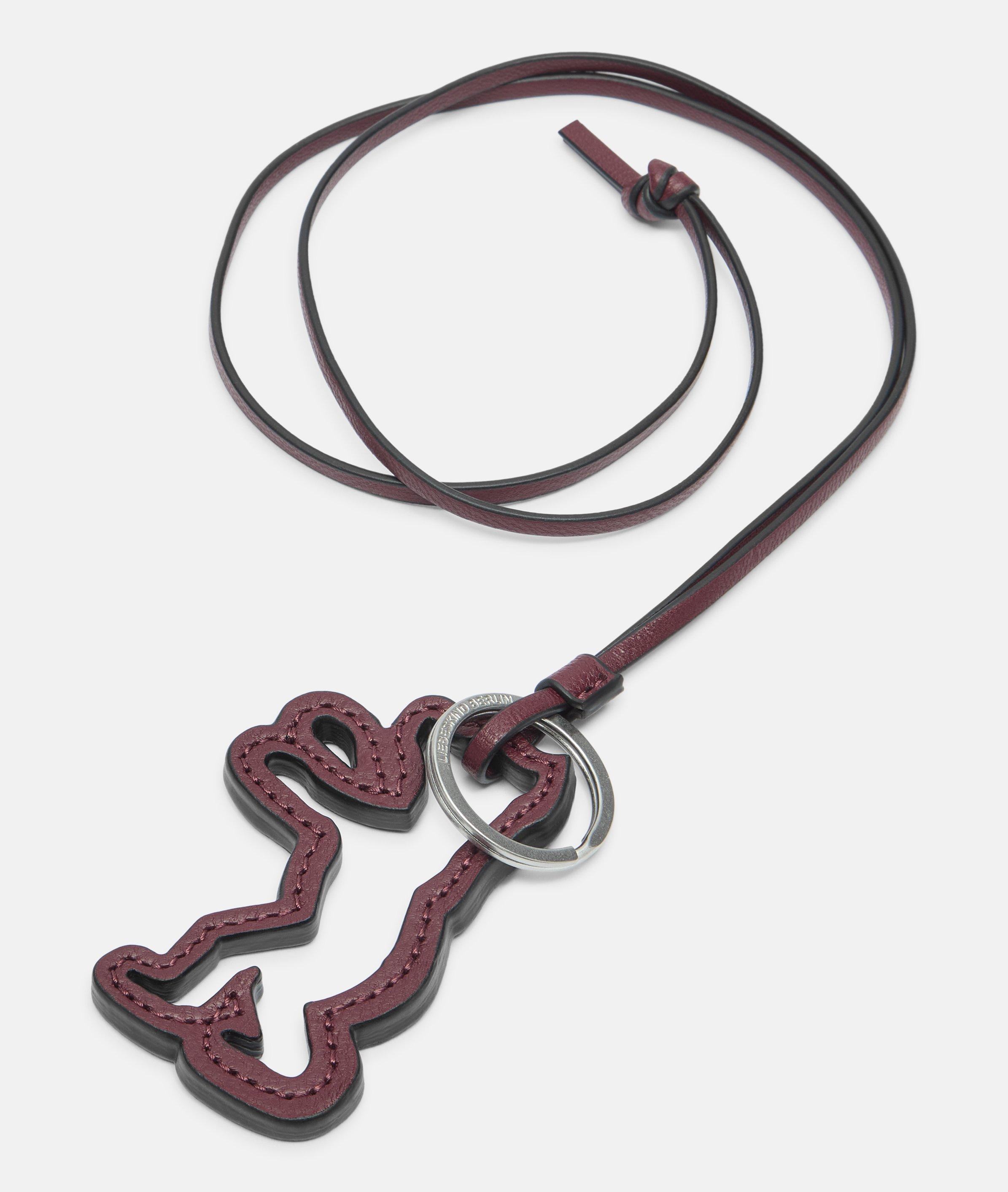 BEAR-LIN Keyring in red, brown & black