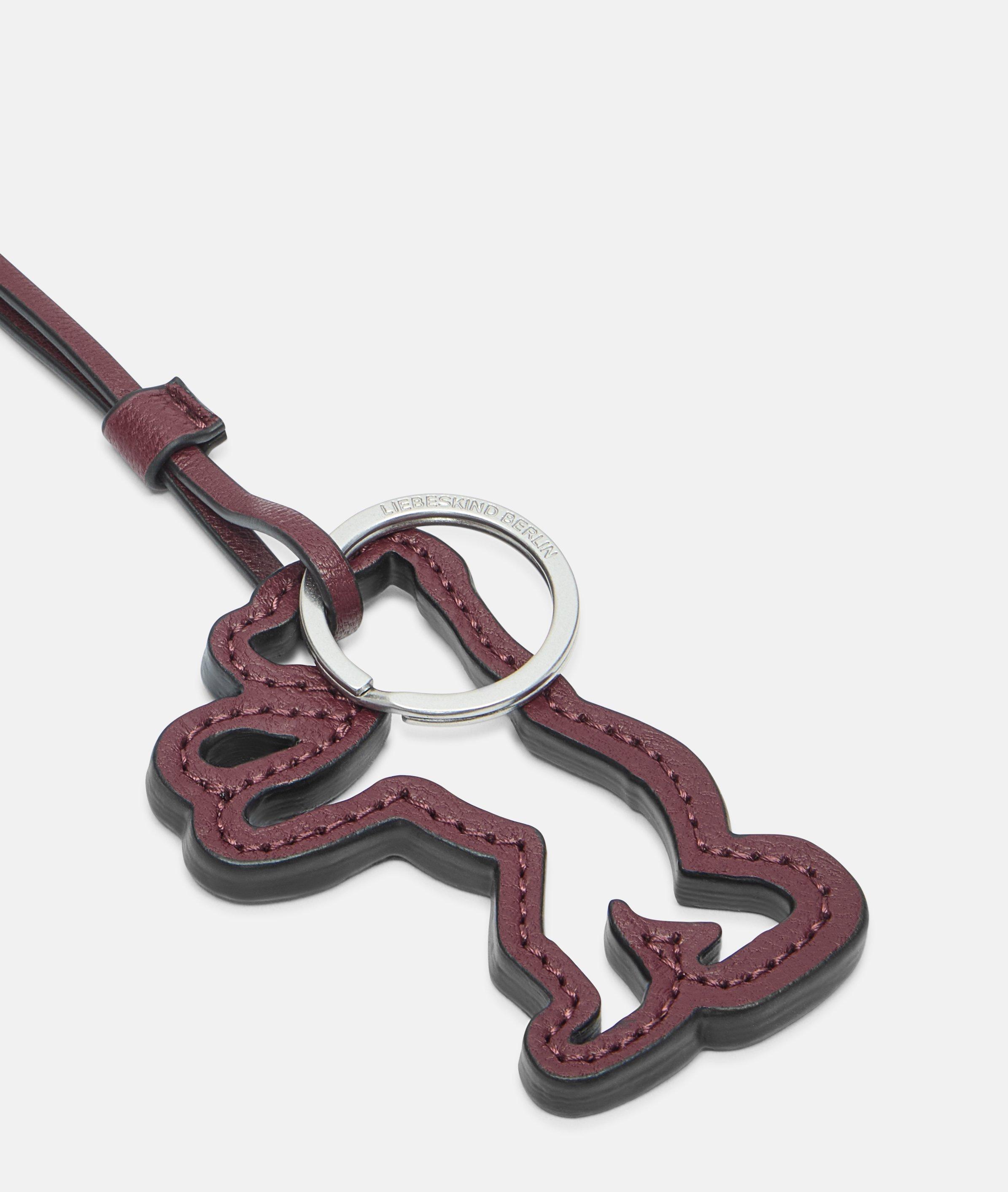 BEAR-LIN Keyring in red, brown & black