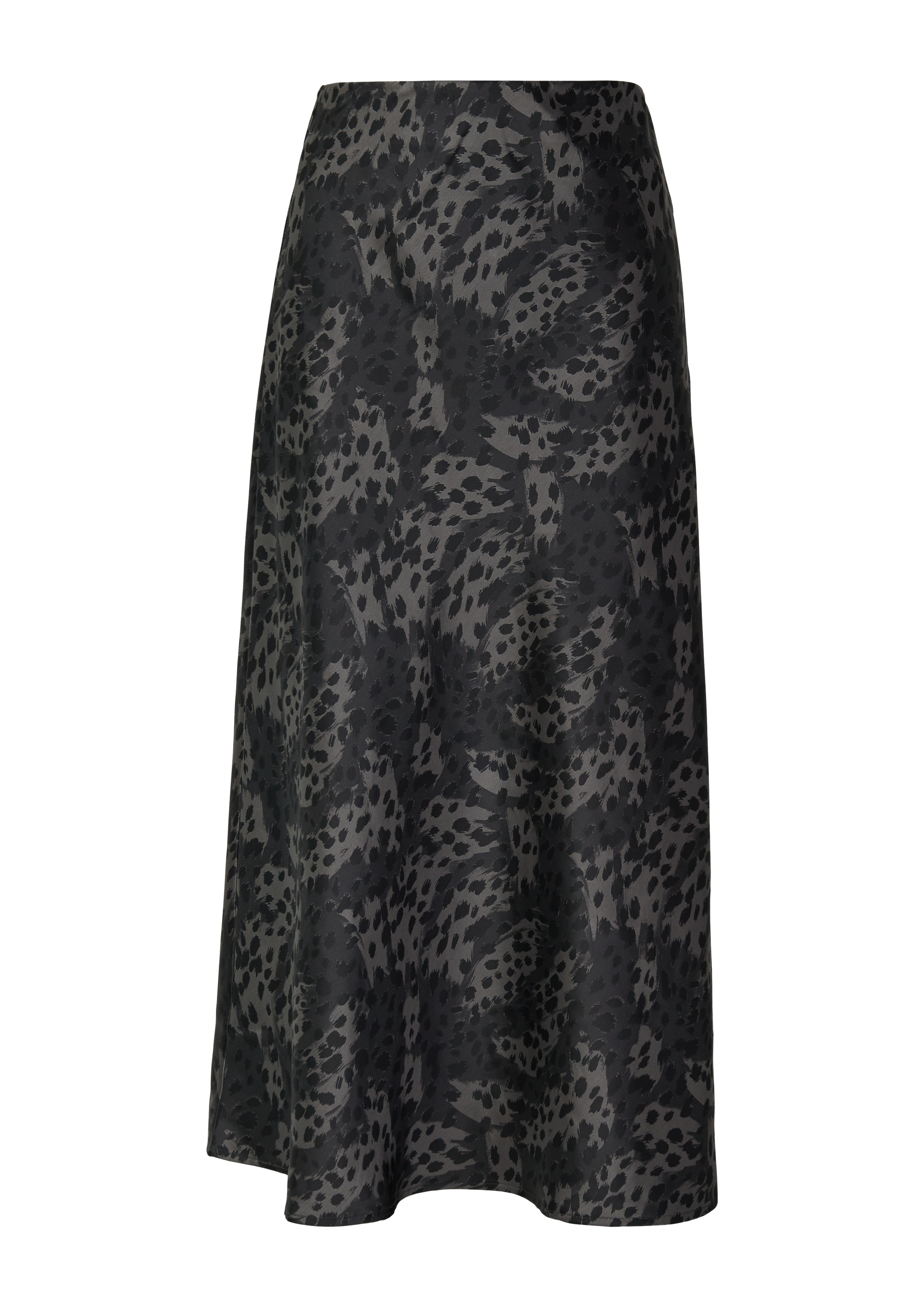 Lichtgewicht midirok met elastische tailleband