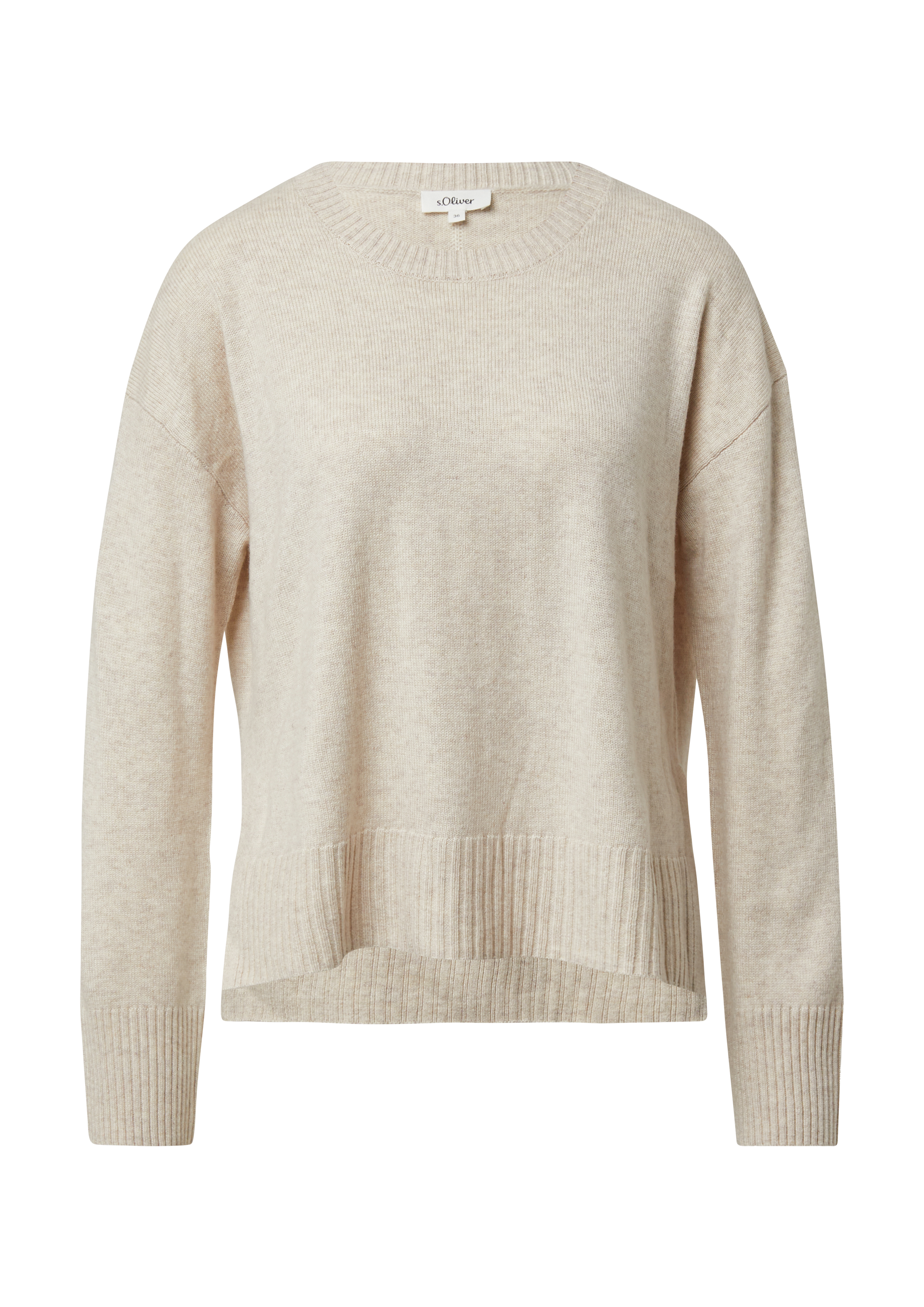s.Oliver Strickpullover Mit Seitenschlitzen