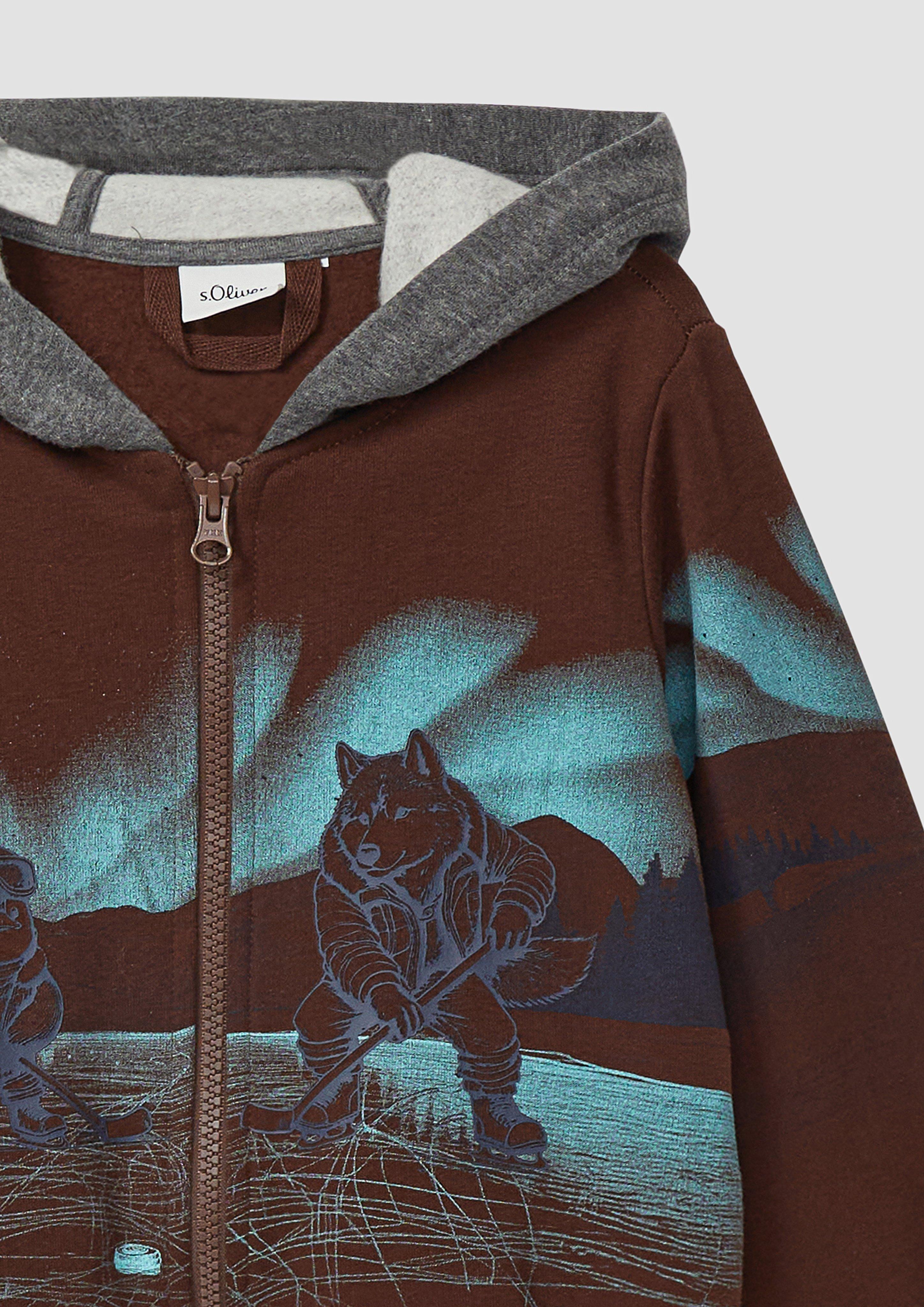 Sweatshirt Jas in 8844