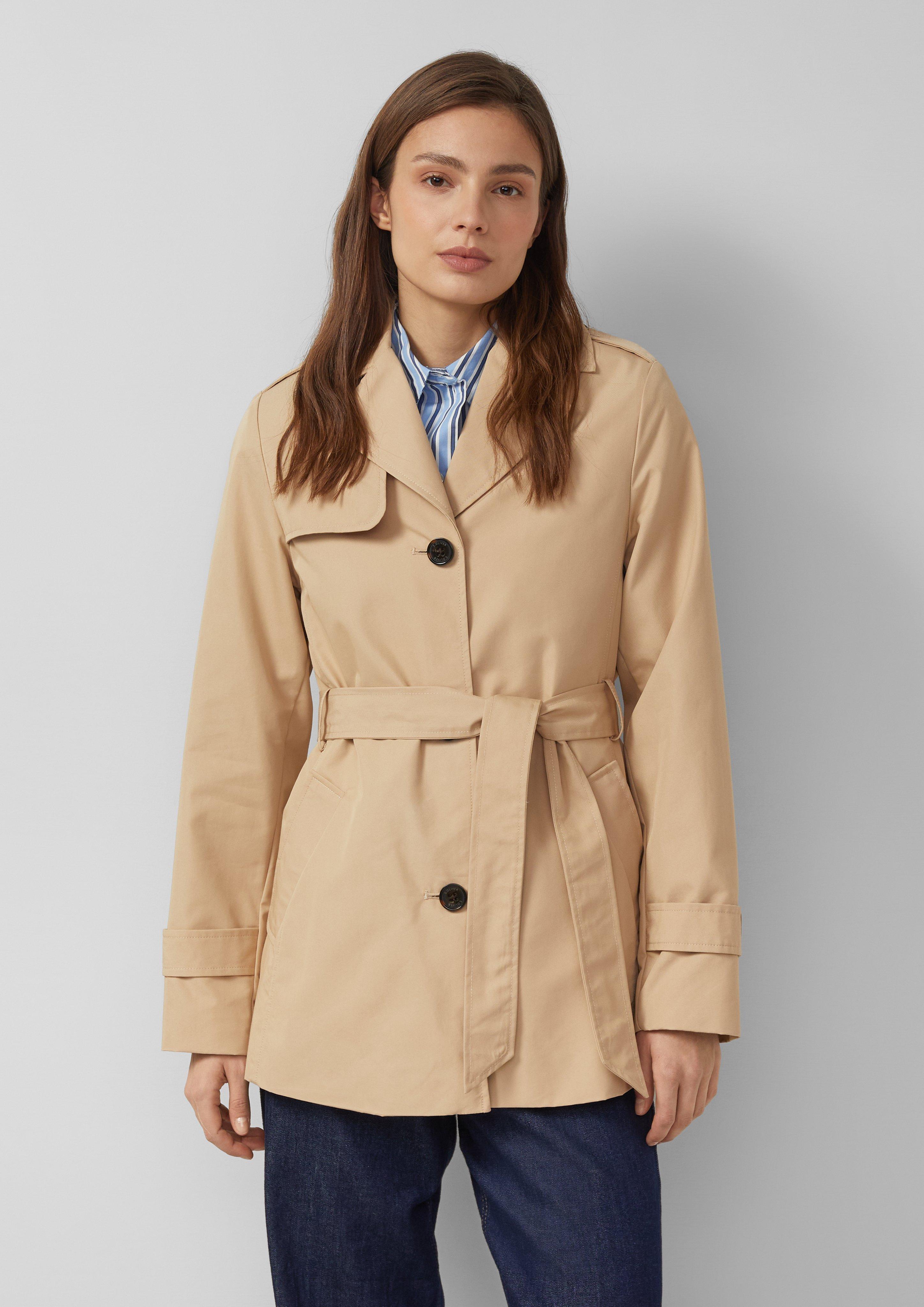 Thumbnail - Wasserabweisender Trenchcoat im Slim Fit