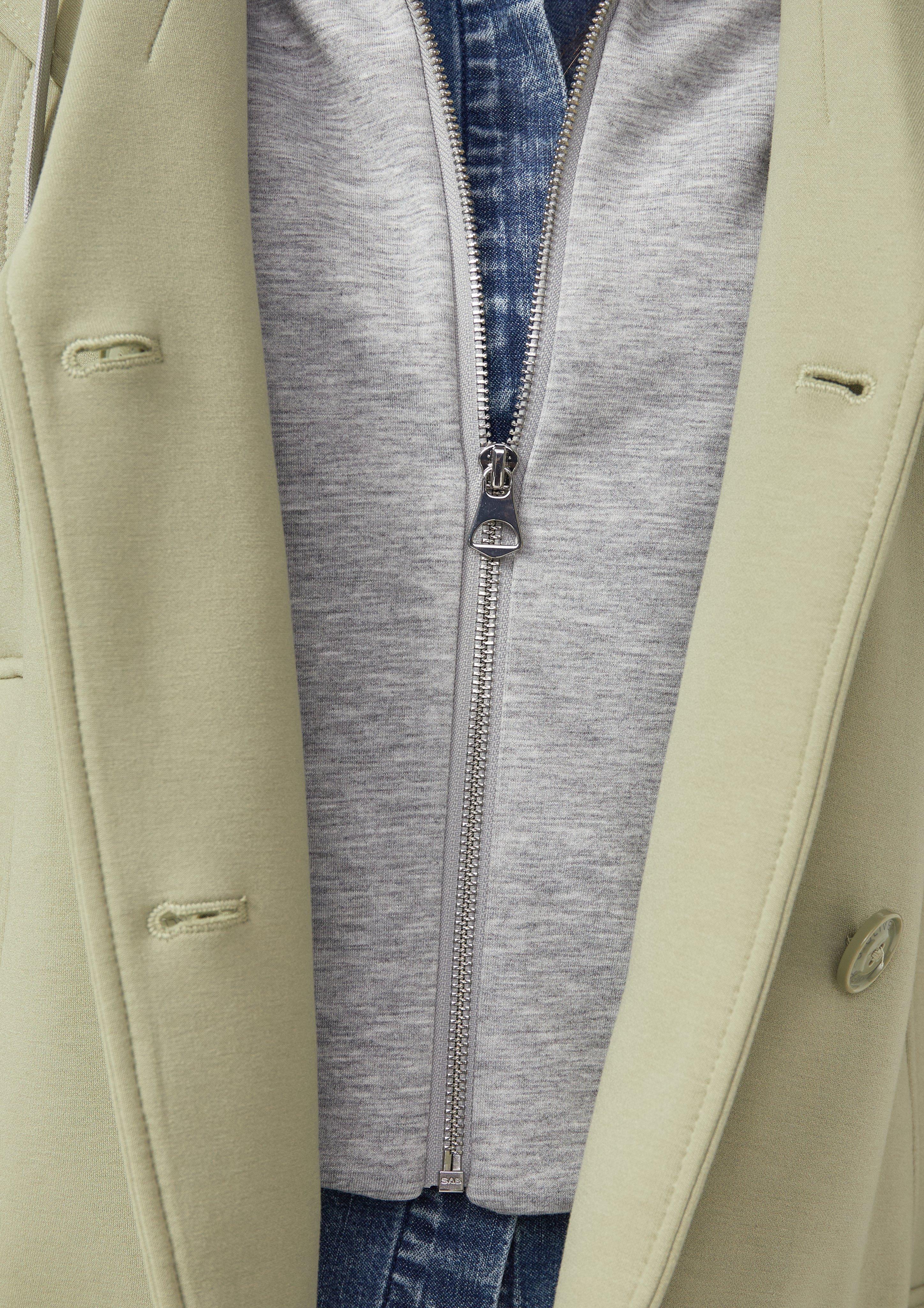 Cabanjacke aus Scuba mit herausnehmbarem Einsatz