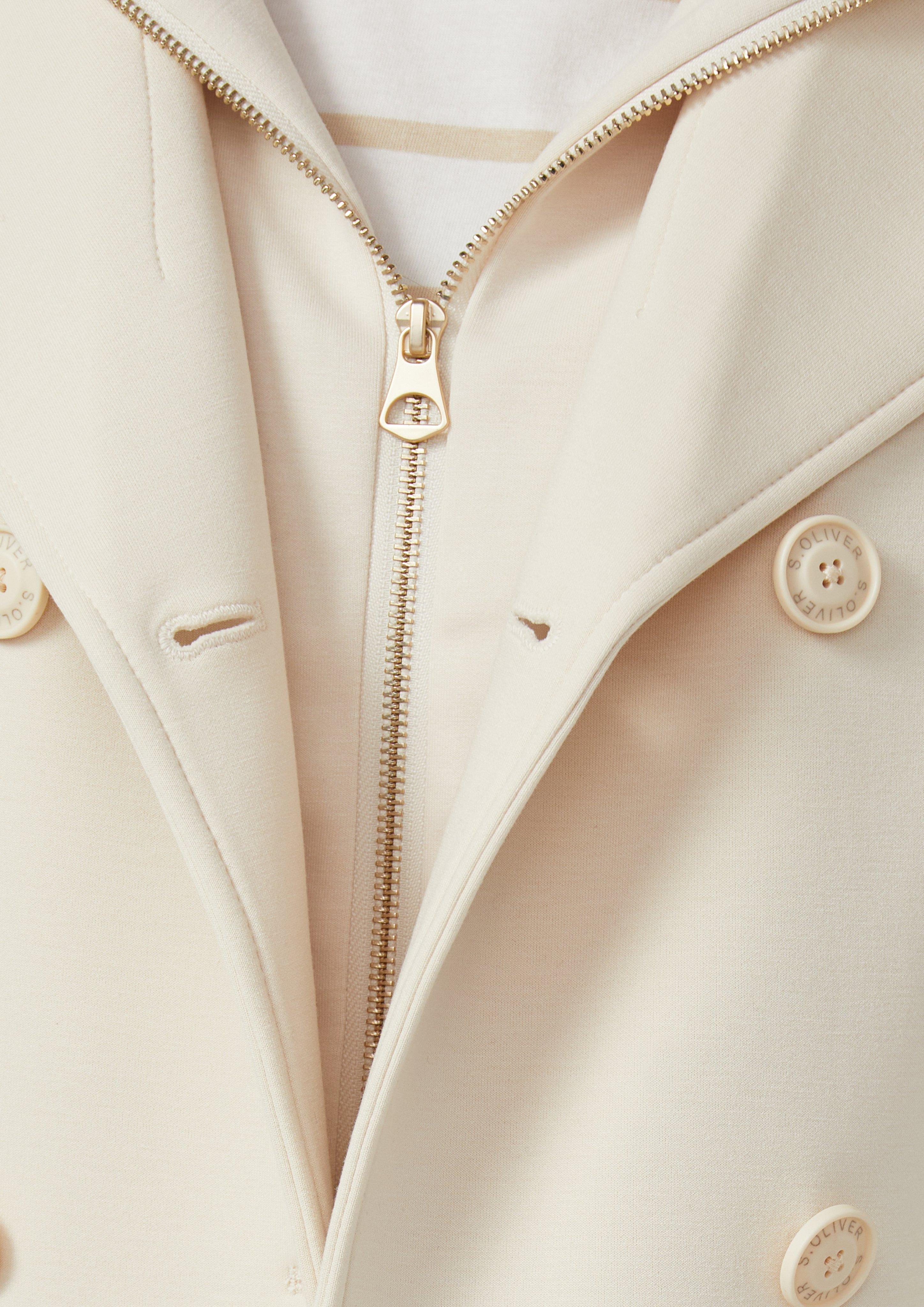 Cabanjacke aus Scuba mit herausnehmbarem Einsatz