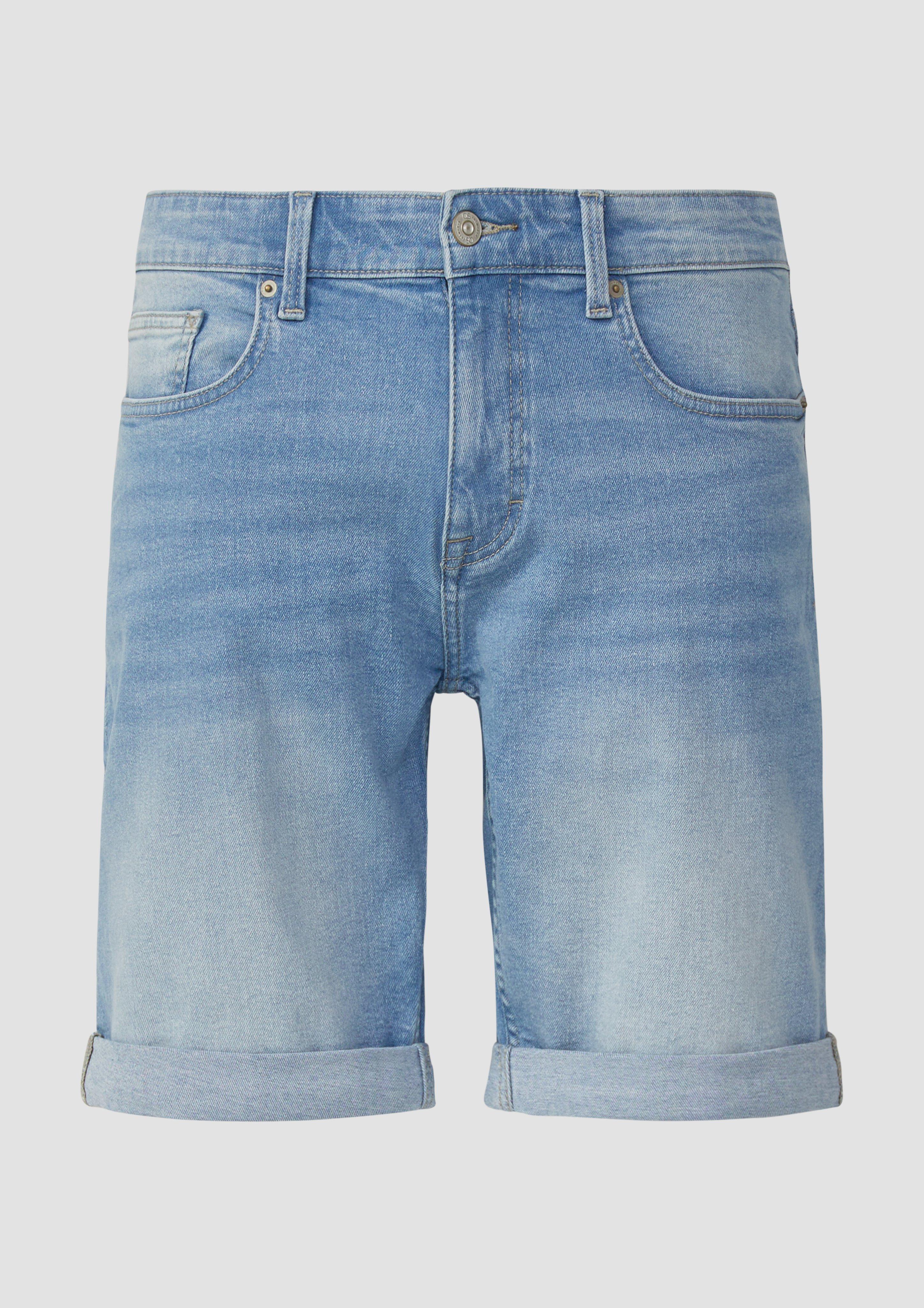 QS - Jeans-Shorts John / Regular Fit / Mid Rise, Herren, blau
