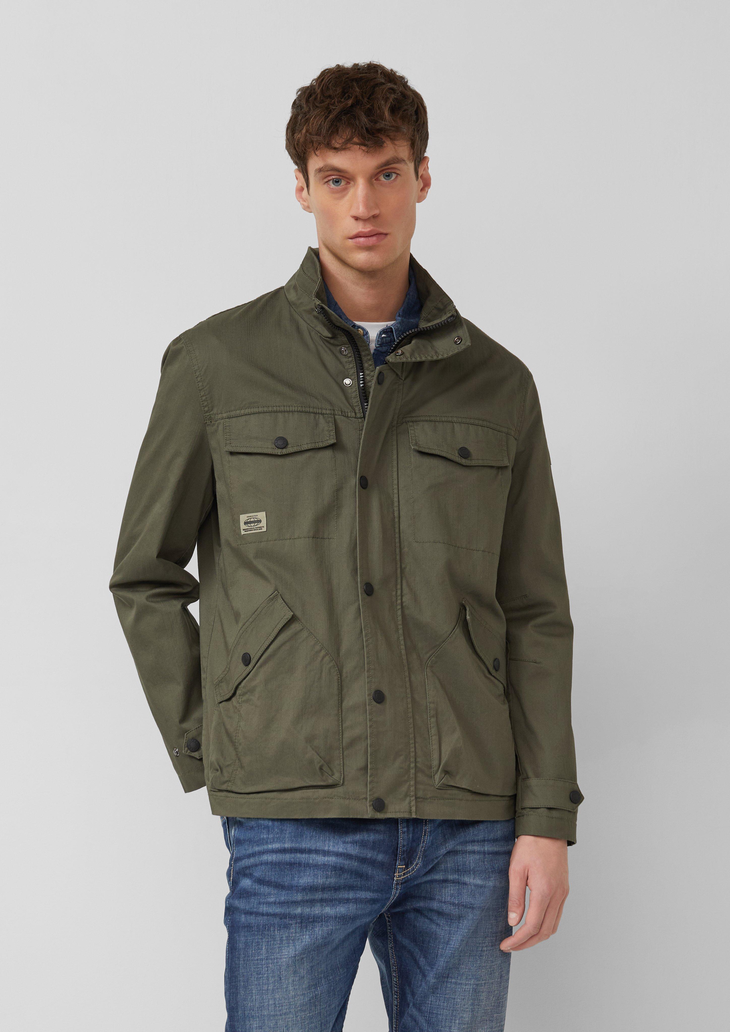 Thumbnail - Baumwolljacke mit Twill-Struktur und aufgesetzten Taschen