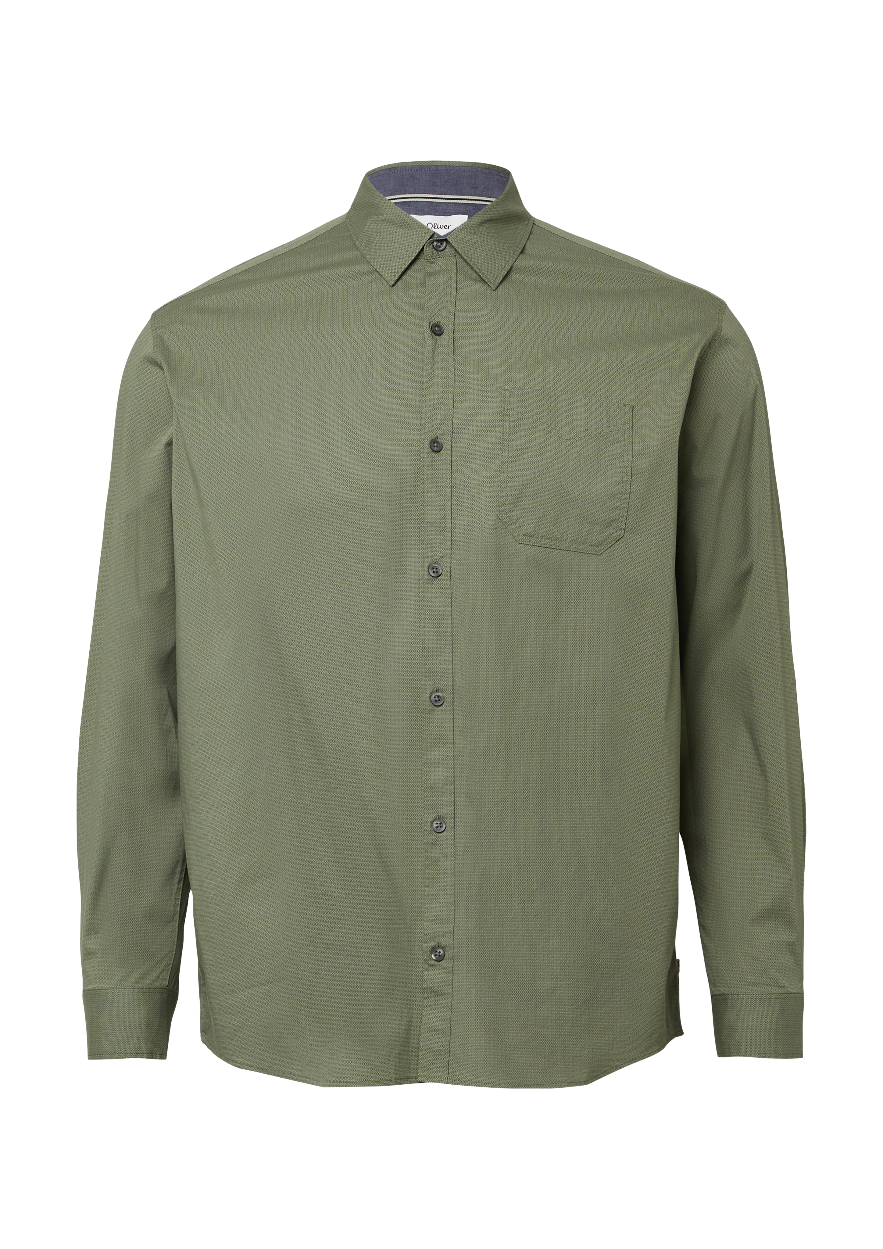 Shirt Regular Fit met motief all-over en Kent-kraag