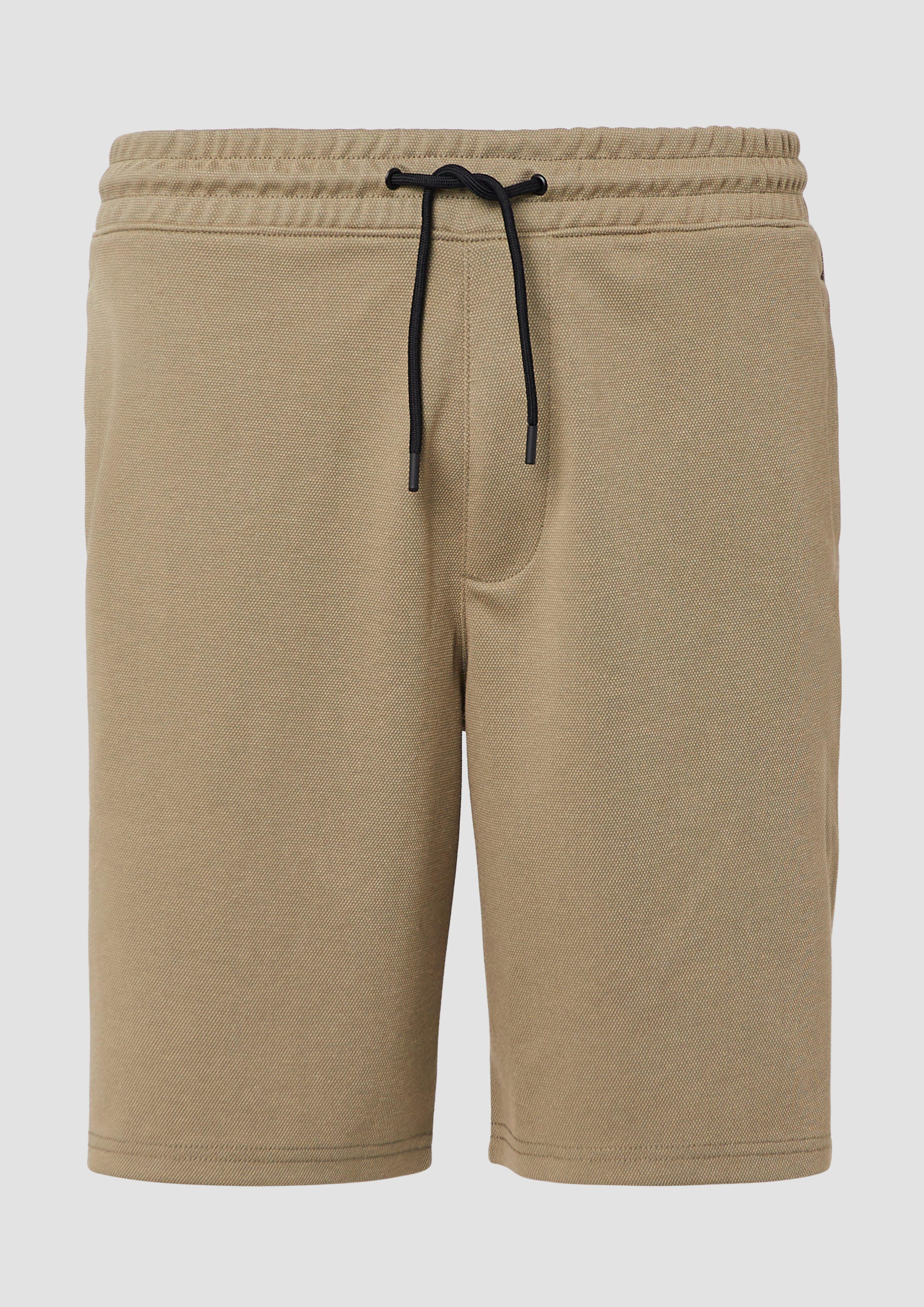 s.Oliver - Detroit: Strukturierte Jog-Bermuda im Relaxed Fit, Herren, braun
