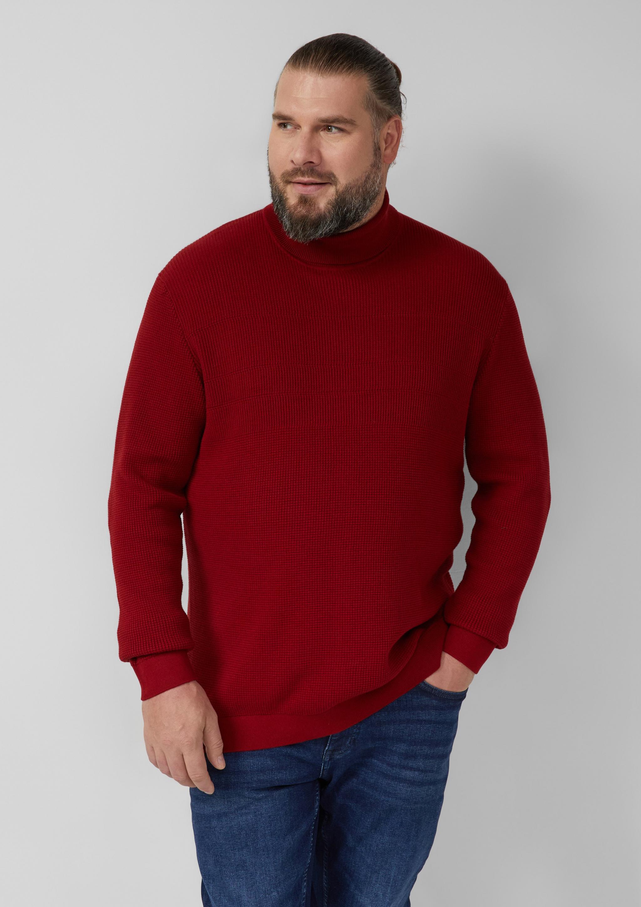 Hommes Pull en tricot en rouge de s.Oliver Men Big Sizes