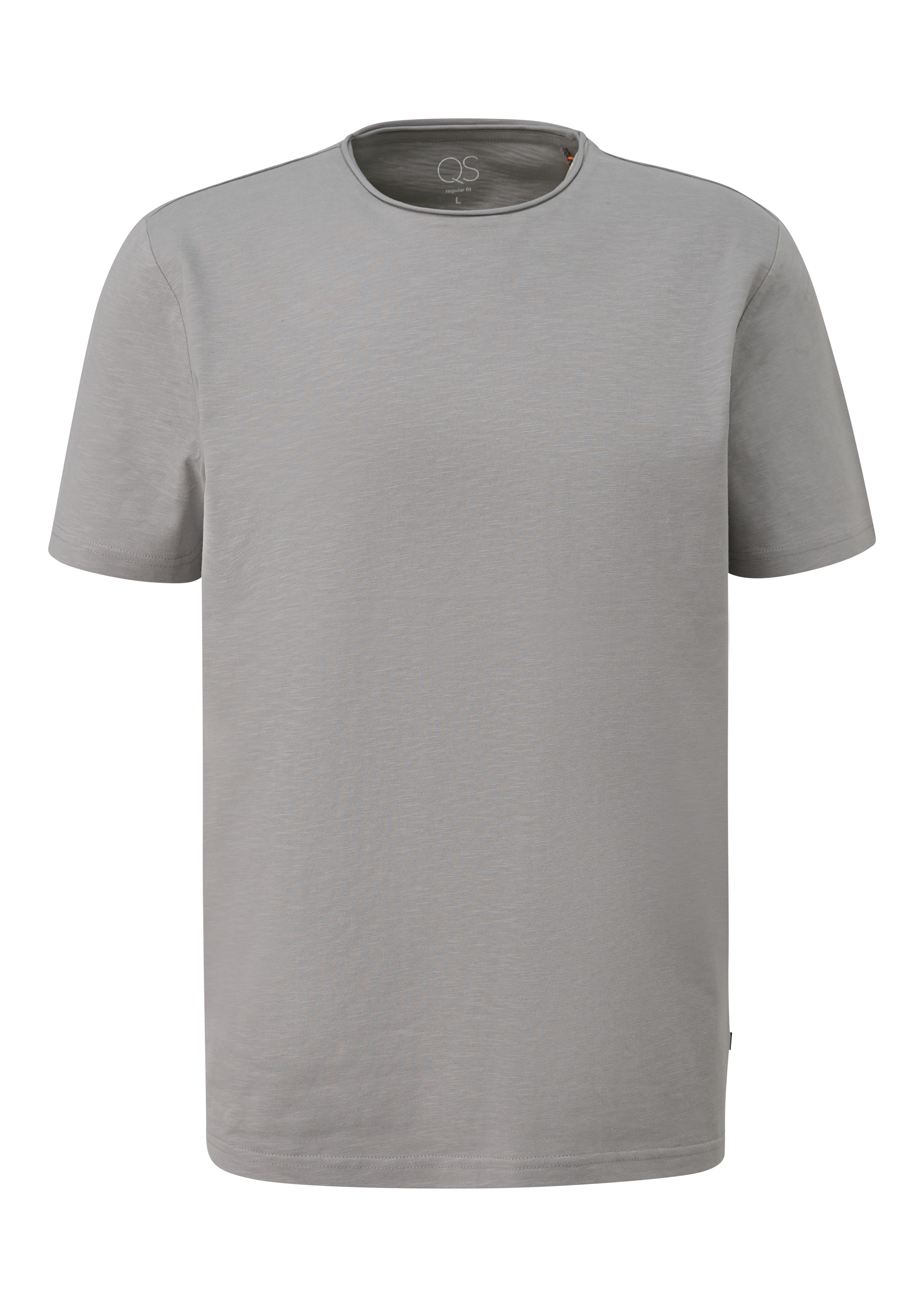T-shirt met rolrand