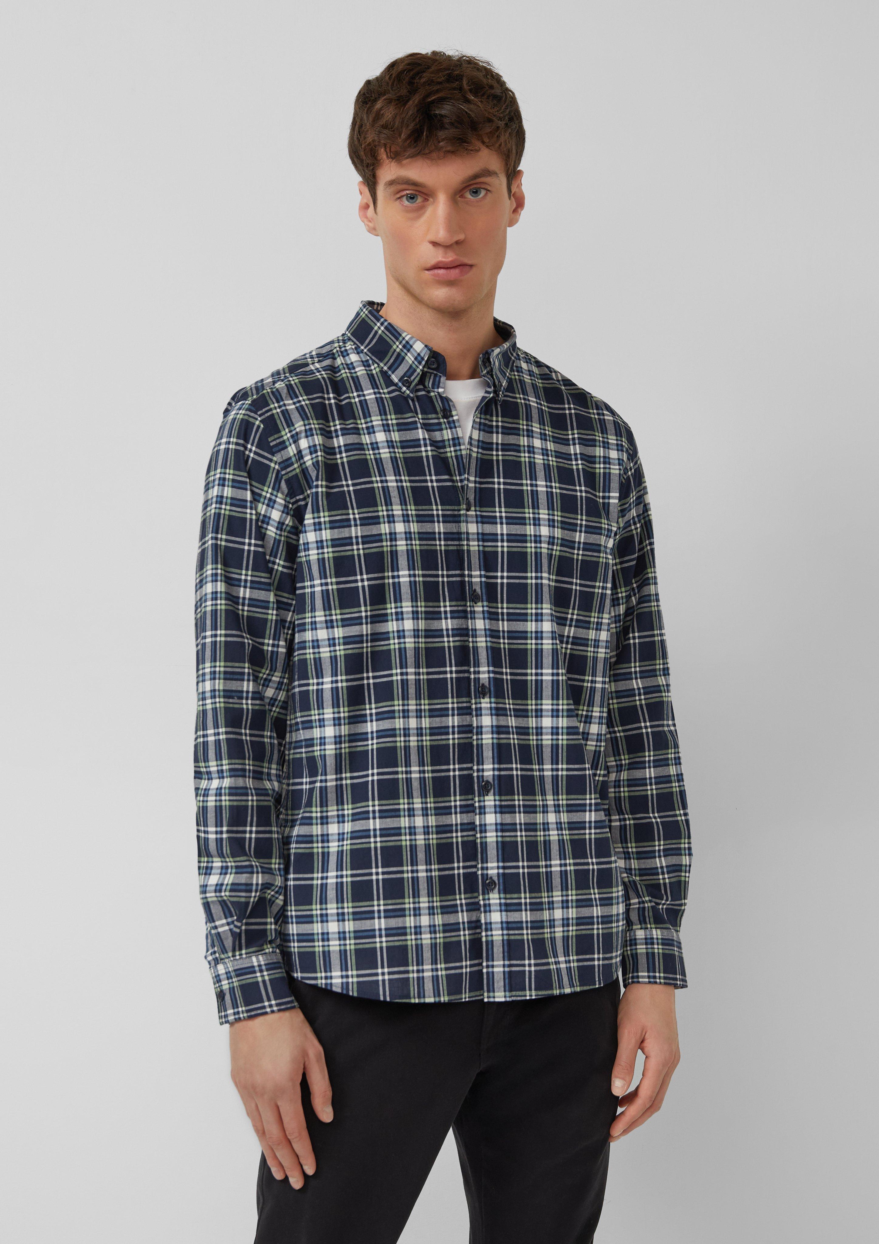 Thumbnail - Regular Fit: Kariertes Baumwollhemd mit Button-Down-Kragen