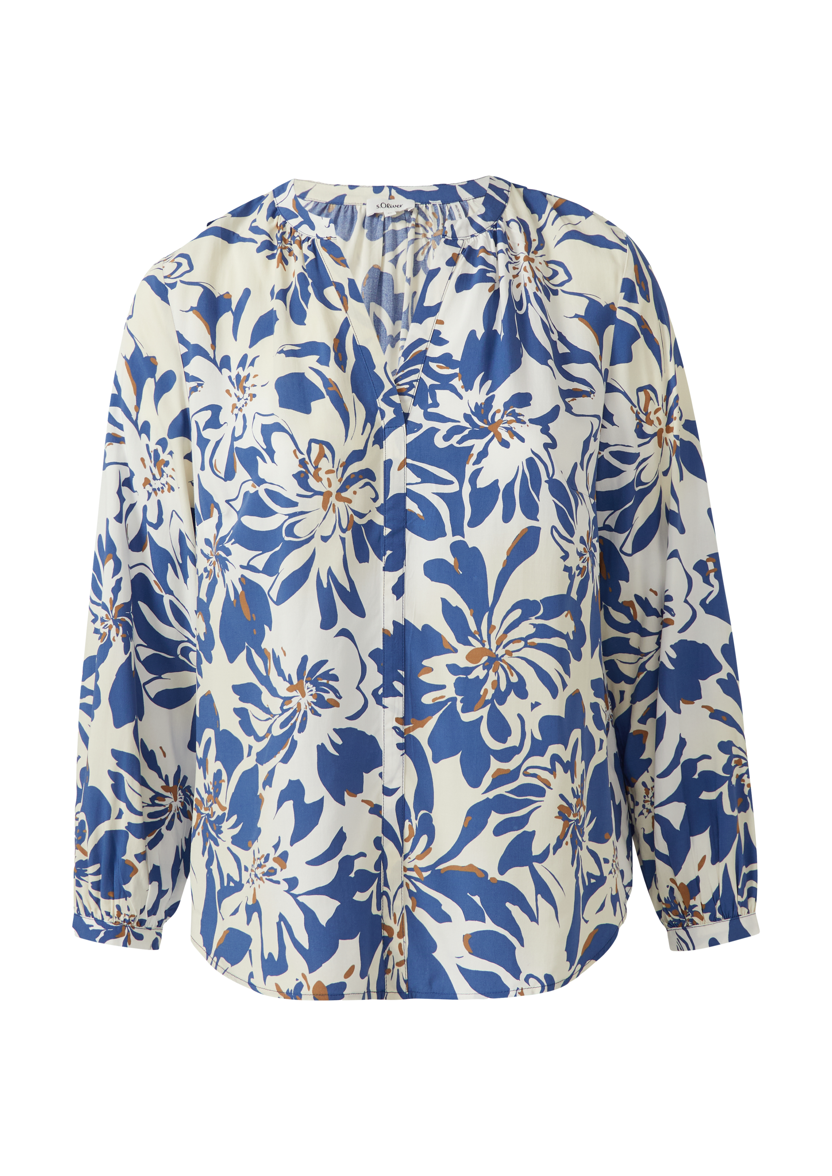 s.Oliver Tunikabluse Aus Viskosemix Mit All-over-Print