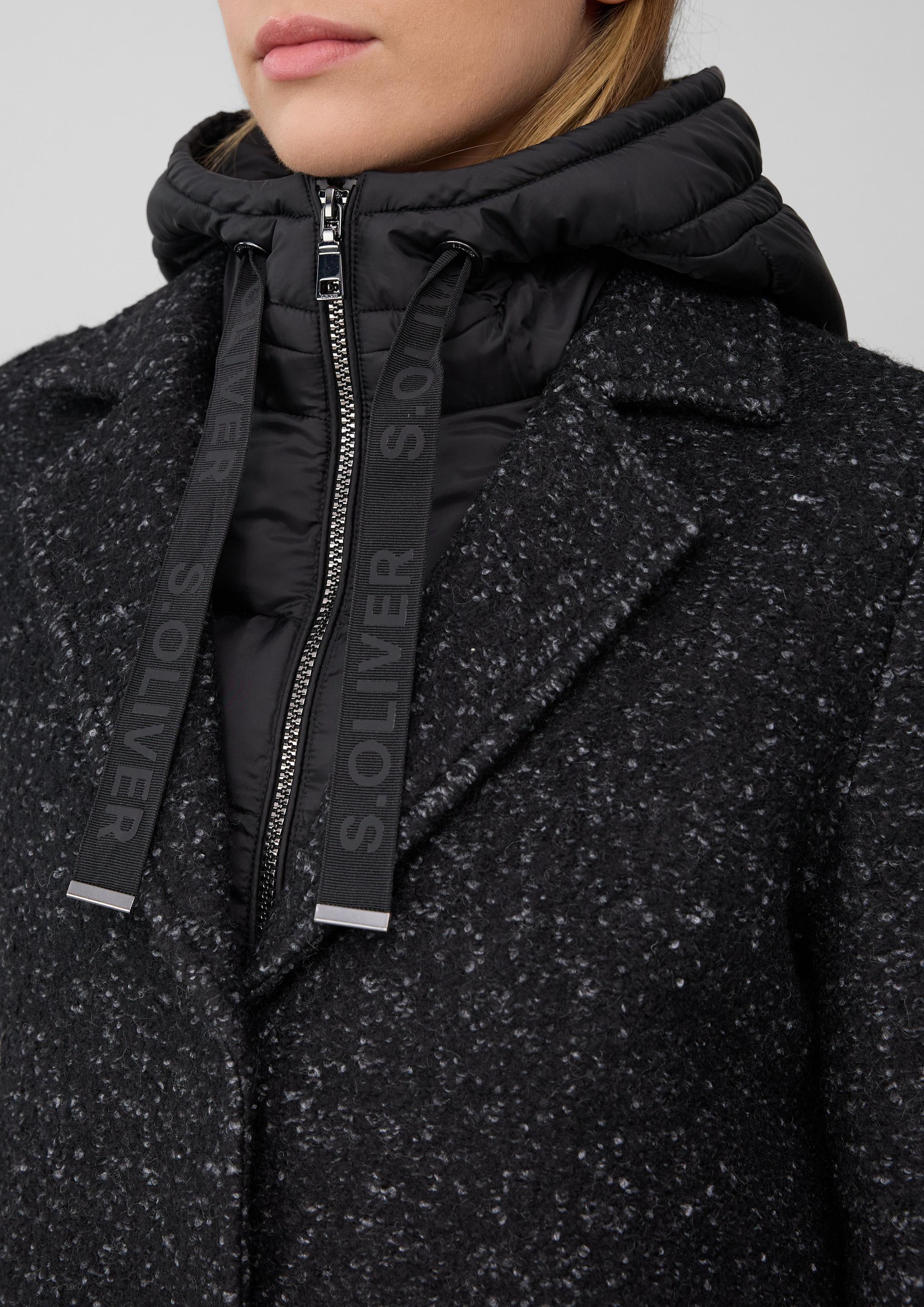 Women Outdoor coat in black by s.Oliver