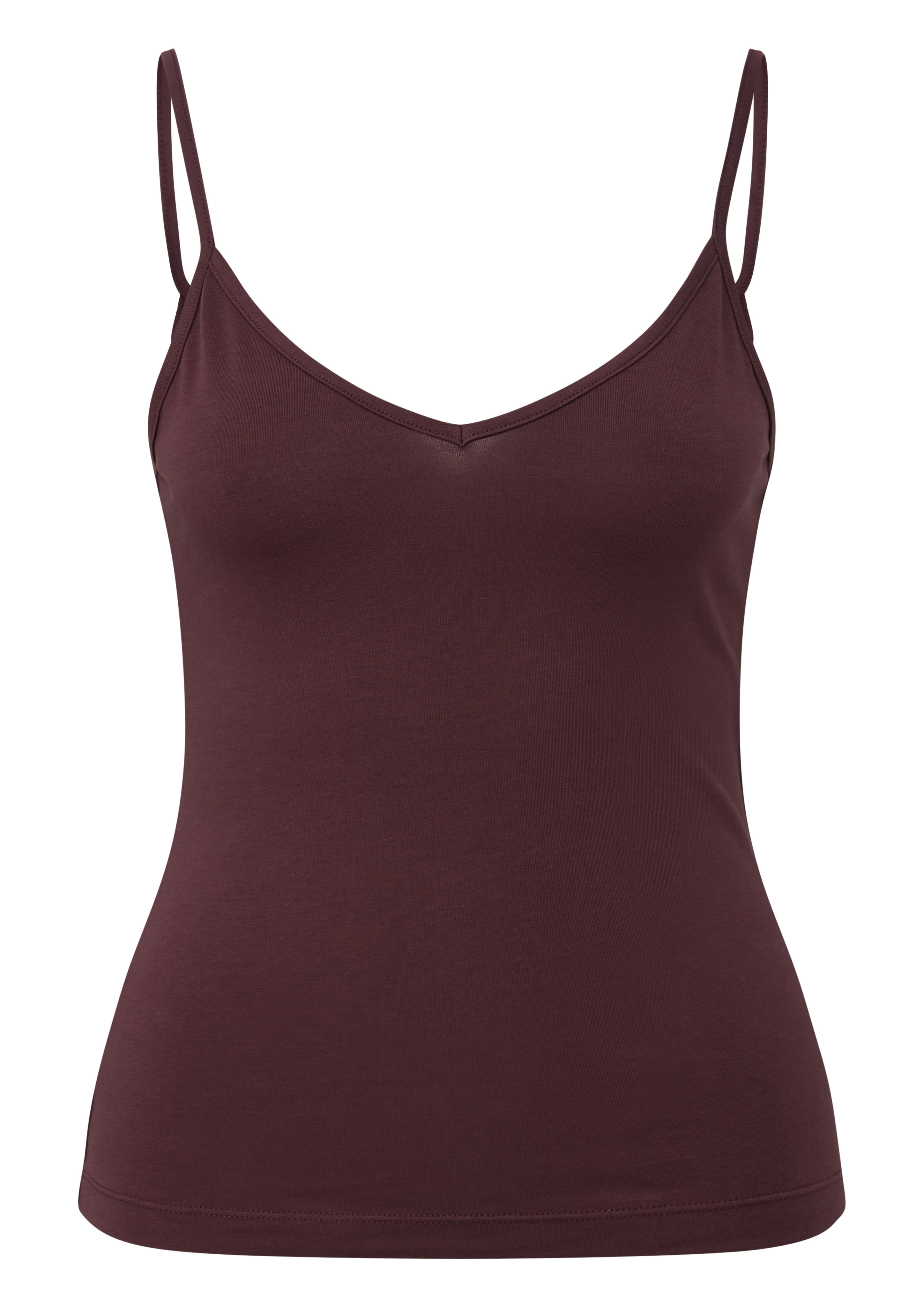 Top met elastische spaghettibandjes