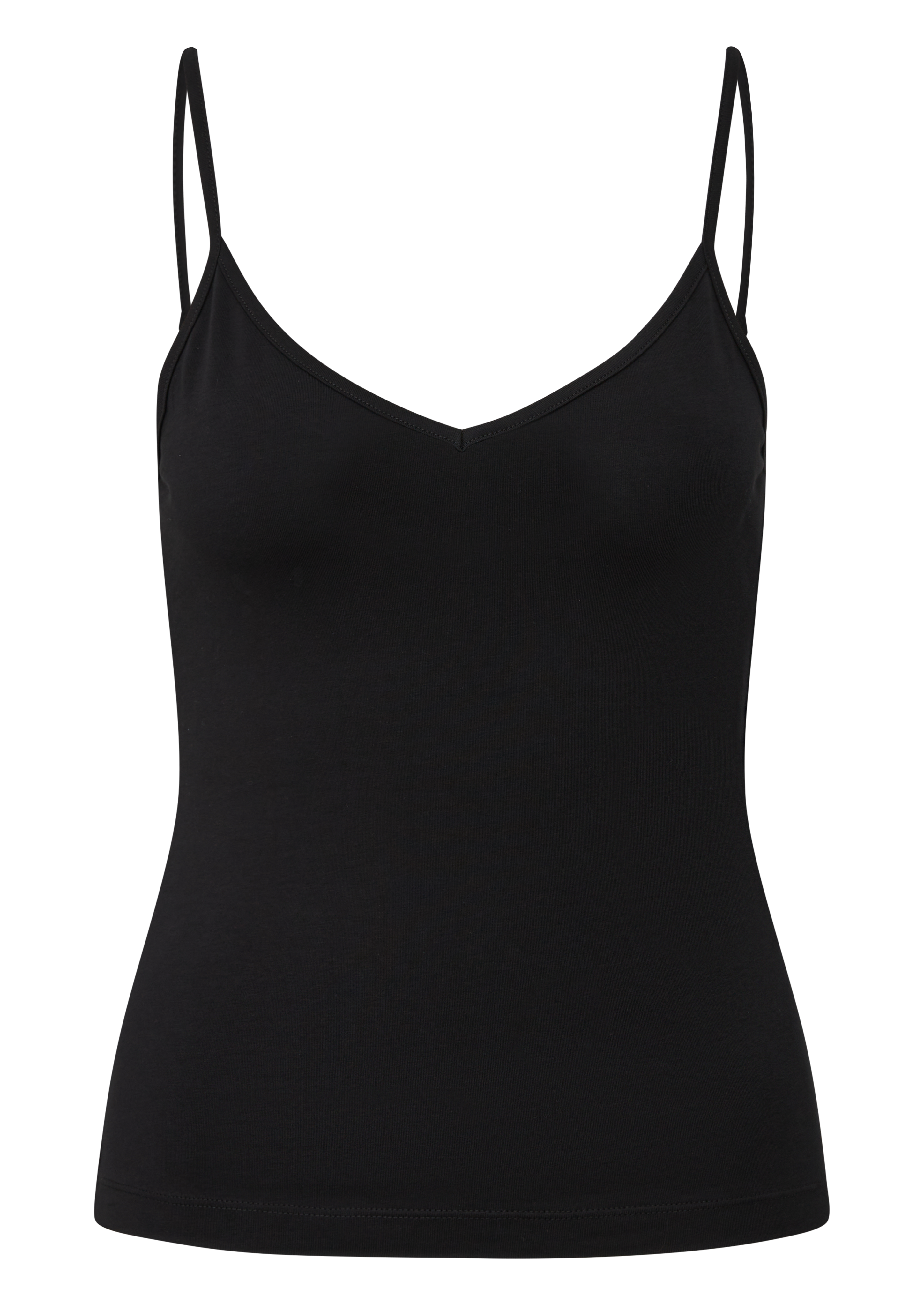 Top met elastische spaghettibandjes