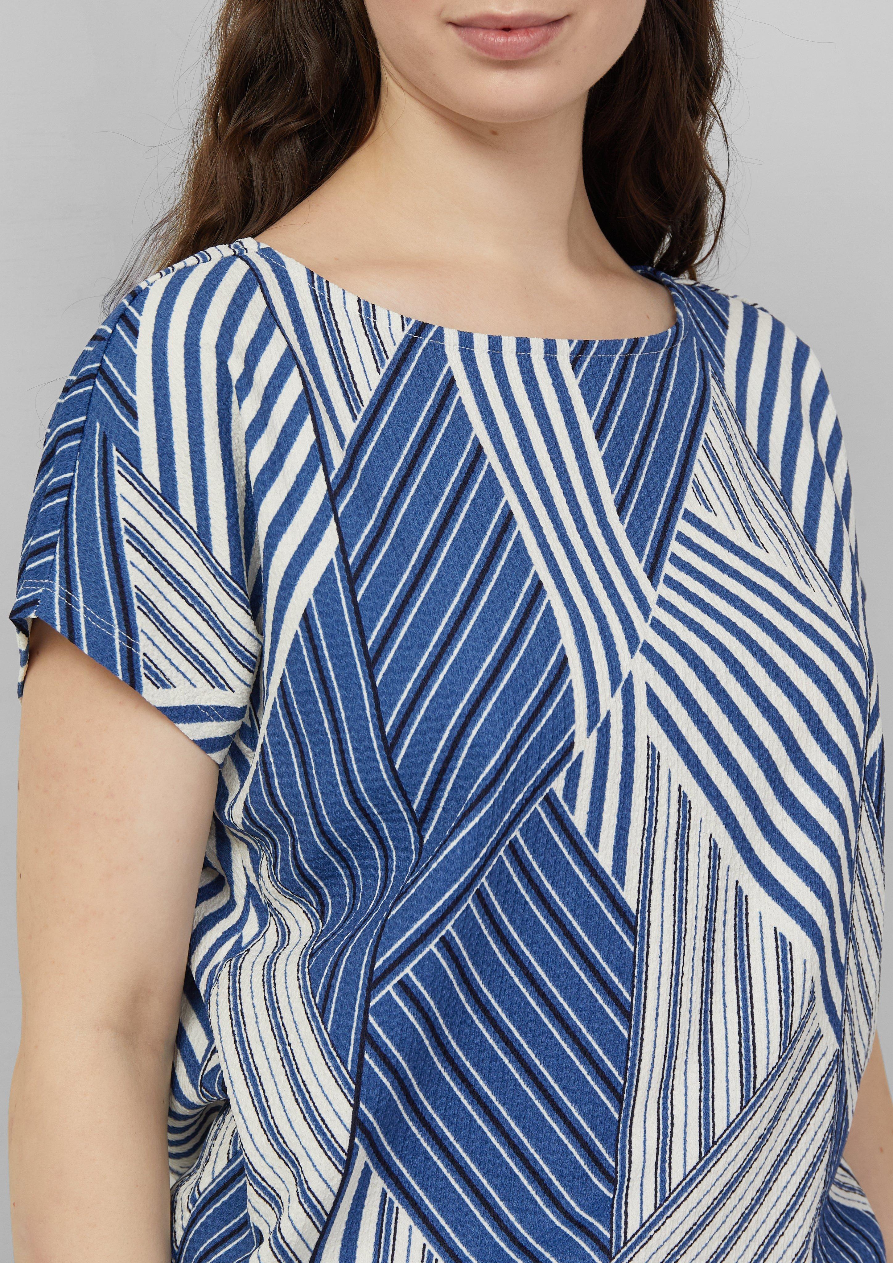 Thumbnail - Strukturiertes T-Shirt mit All-over-Print