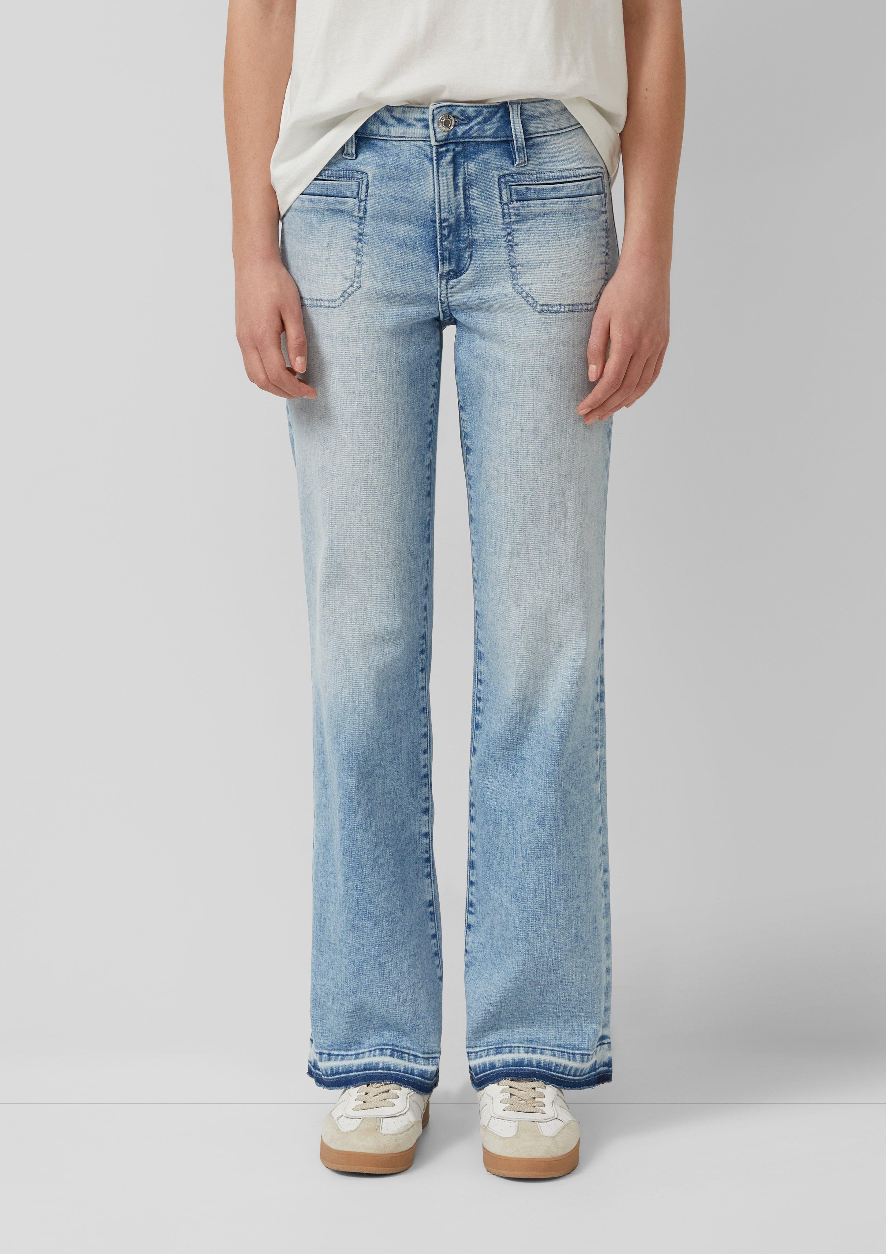 Thumbnail - Jeans / Regular Fit / Mid Rise / Flared Leg / ausgefranster Saum