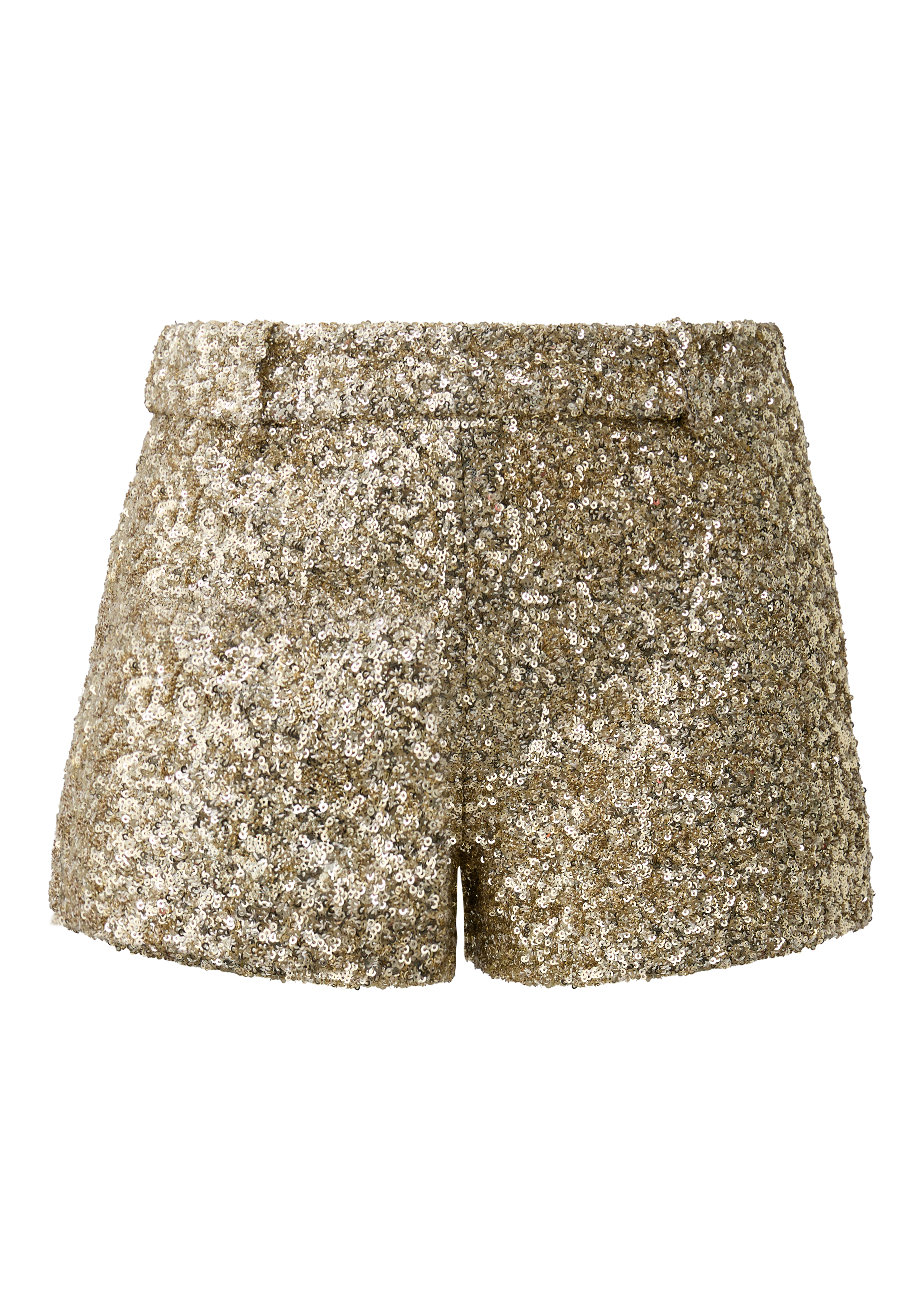 QS x Vanessa Mai | glittering sequin shorts - Gold | s.Oliver