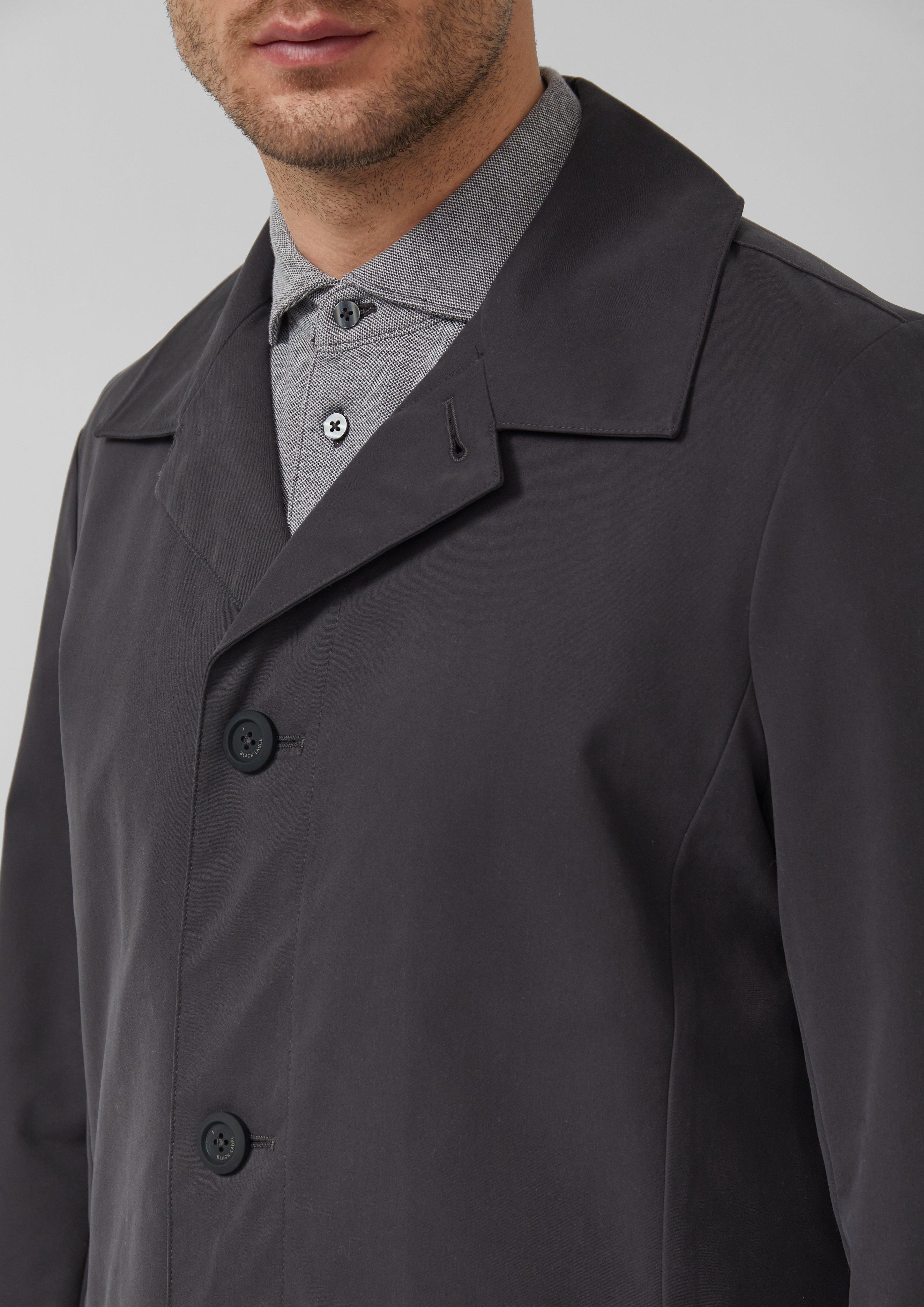 Leichter Kurzmantel aus Baumwollmix mit Umlegekragen