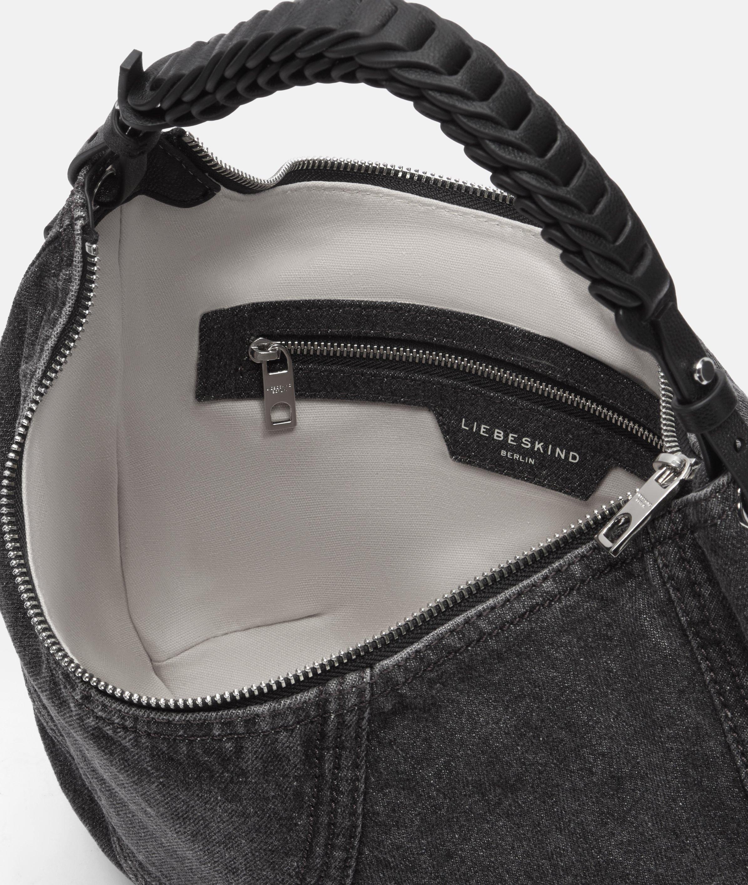 Denim Luna Hobo S in schwarz, beige & blau