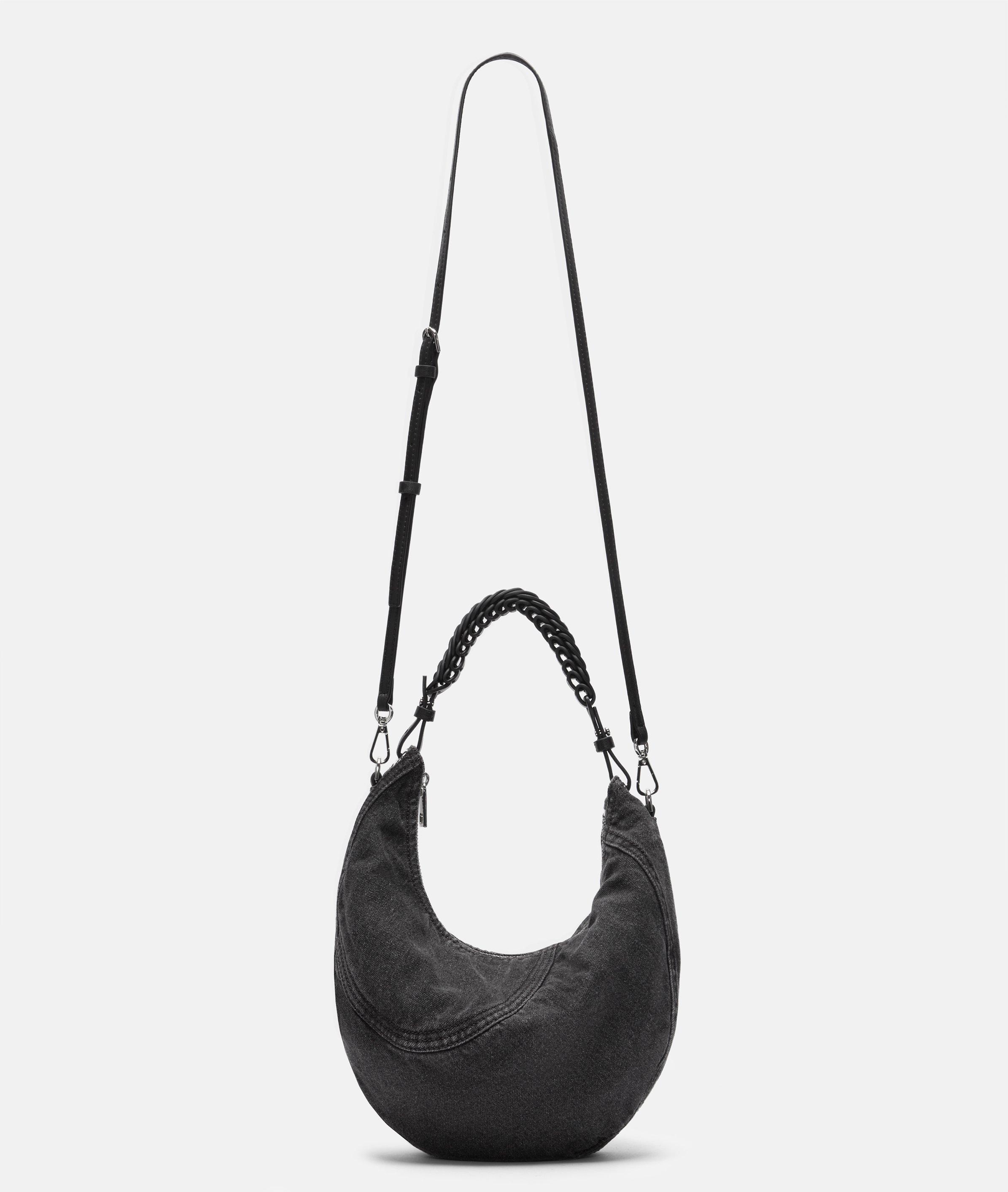 Denim Luna Hobo S in schwarz, beige & blau