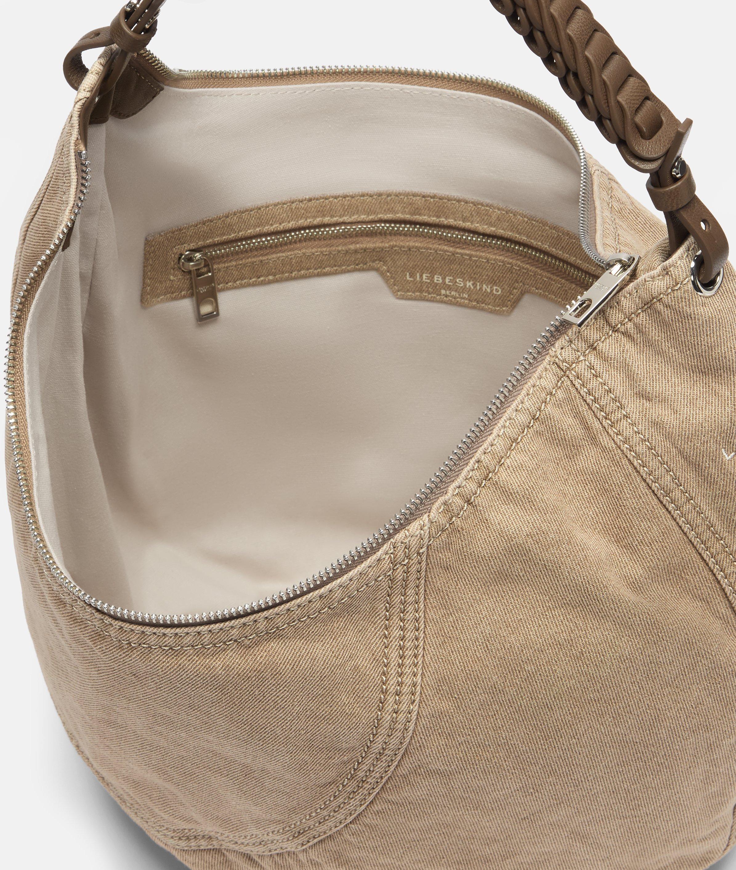 Denim Luna Hobo M in beige, blau & schwarz